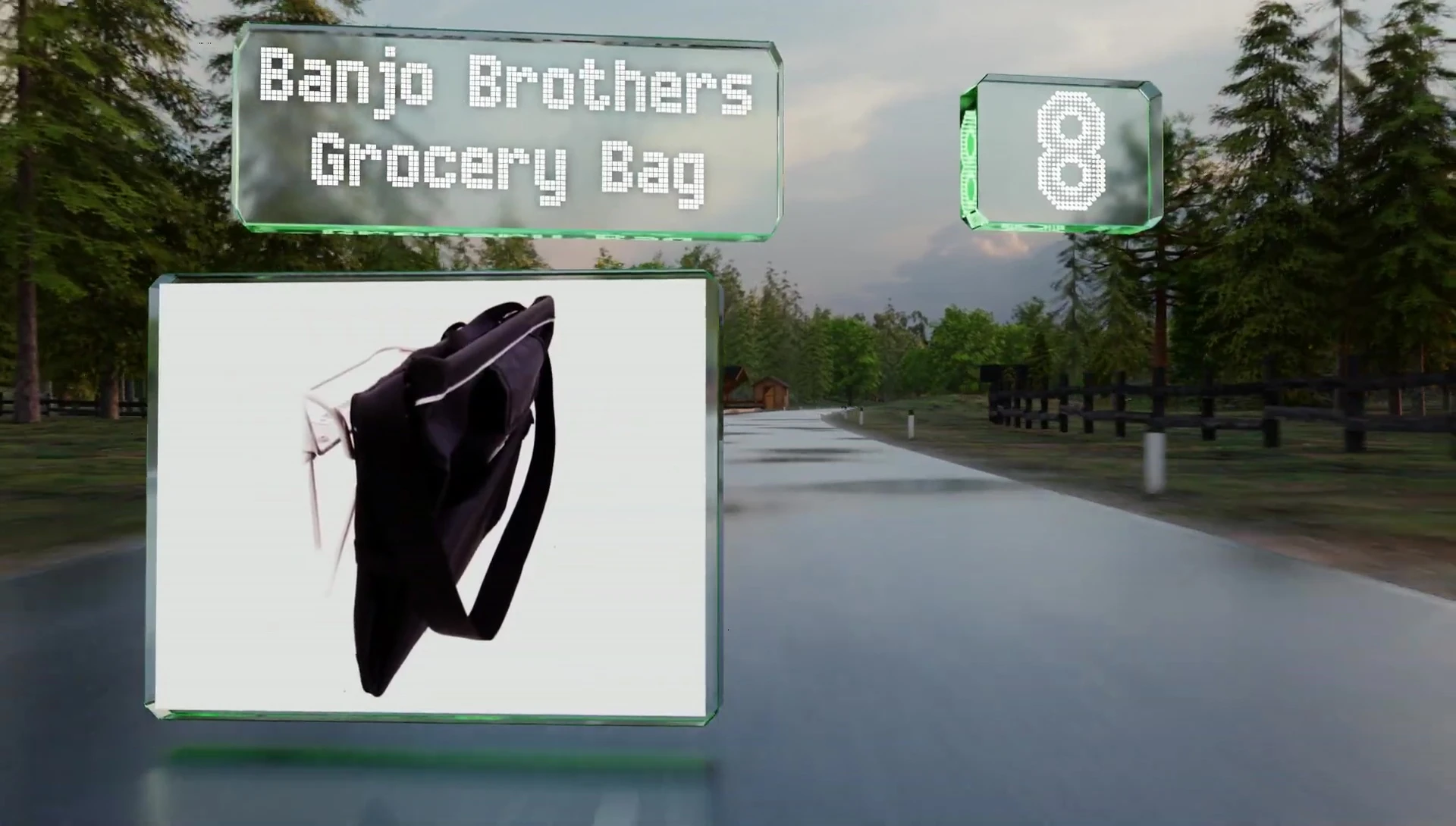 Banjo Brothers Grocery Bag opened and loaded