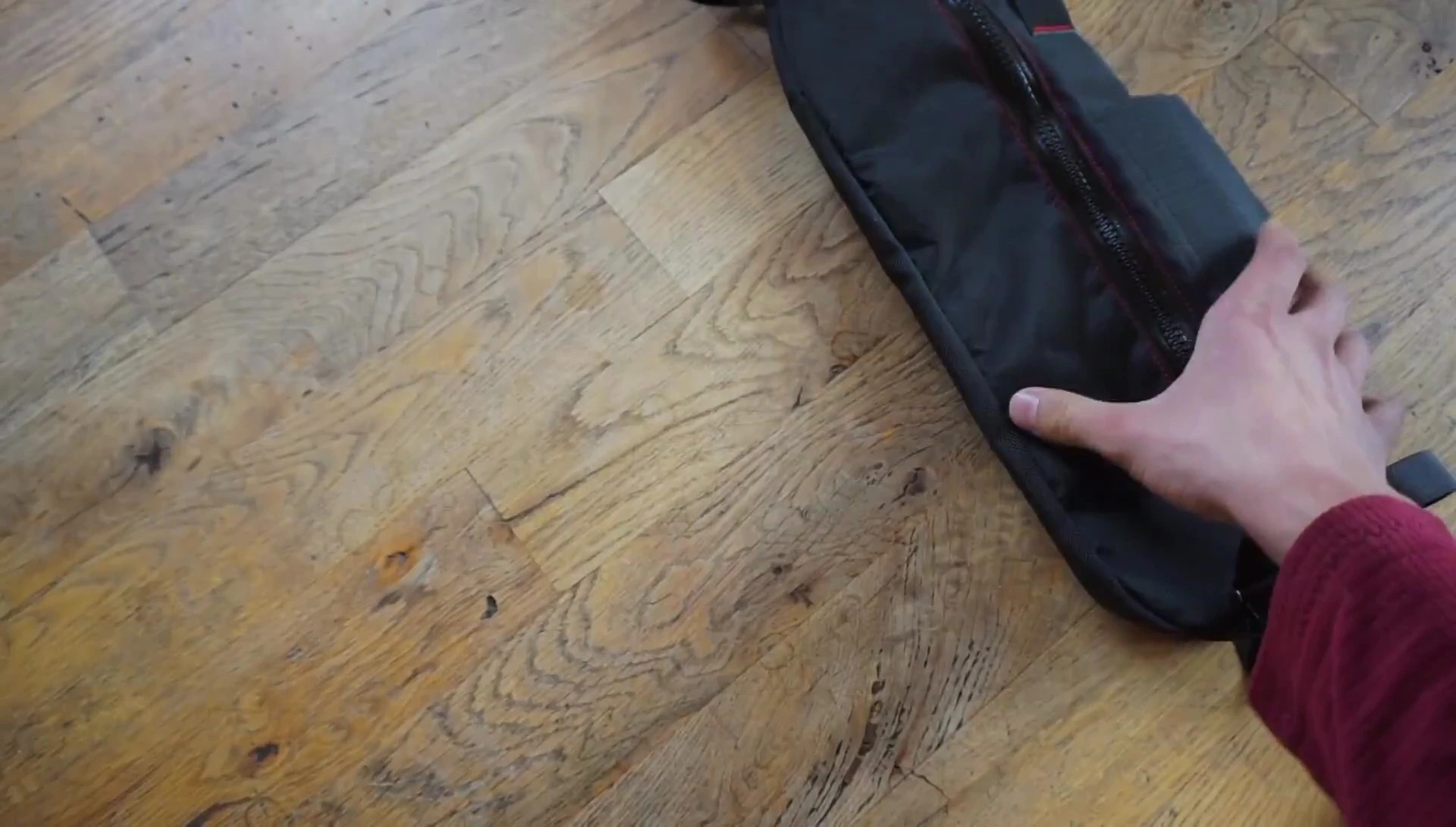 Velcro straps attachment points on the Tangle