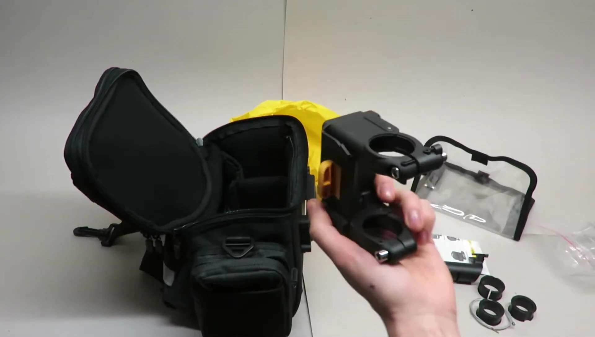 Handlebars showing limited space