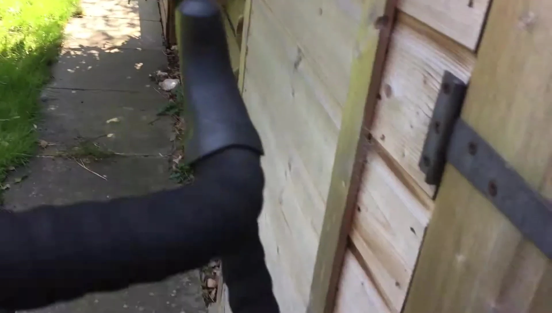 The mirror fitted onto the handlebar, showing the Allen key tightening mechanism.