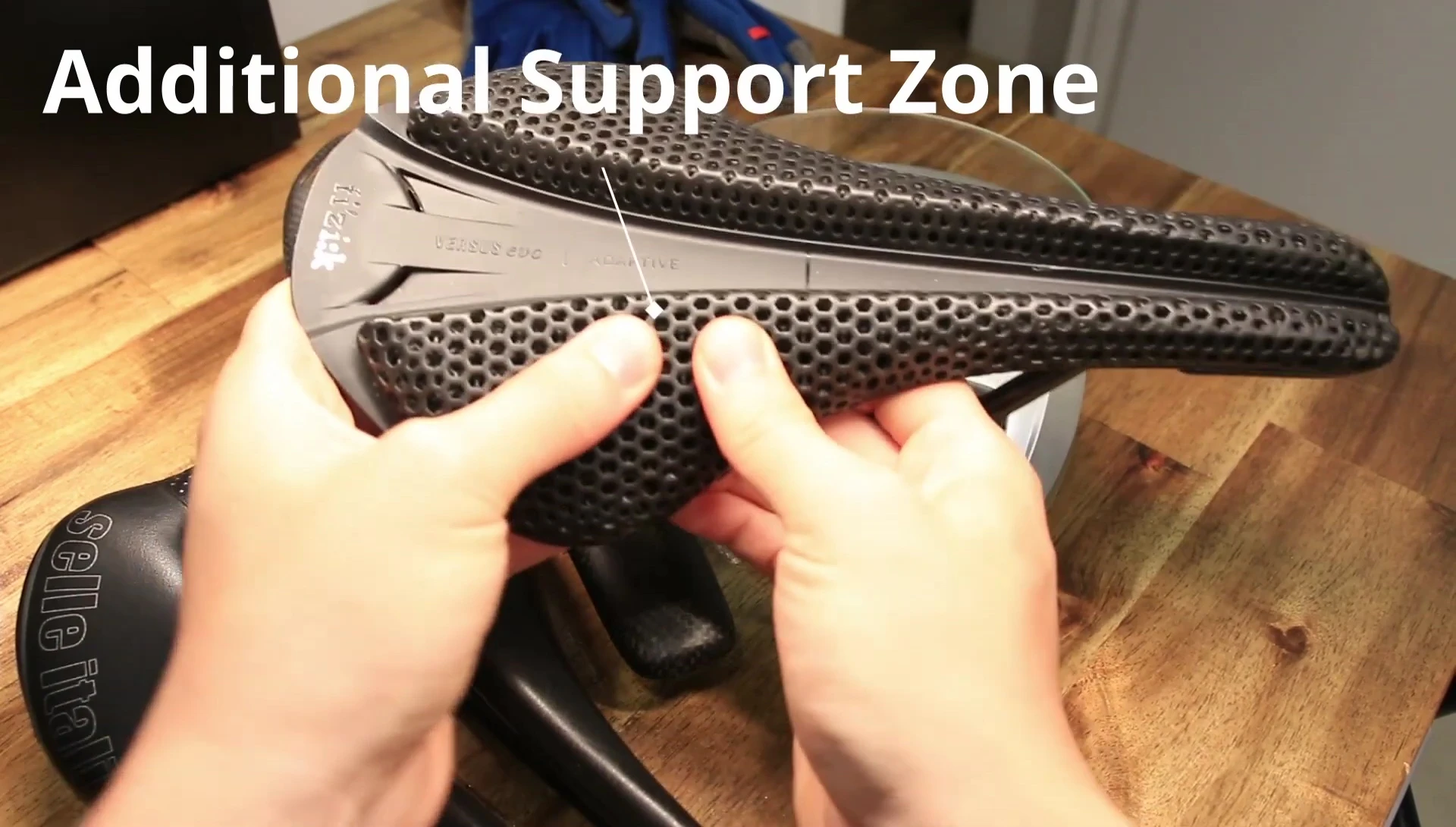 Highlighting the varying density of the 3D printed material