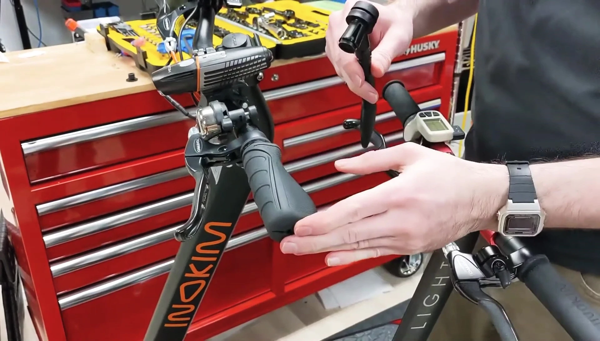 Rubber grip handlebar