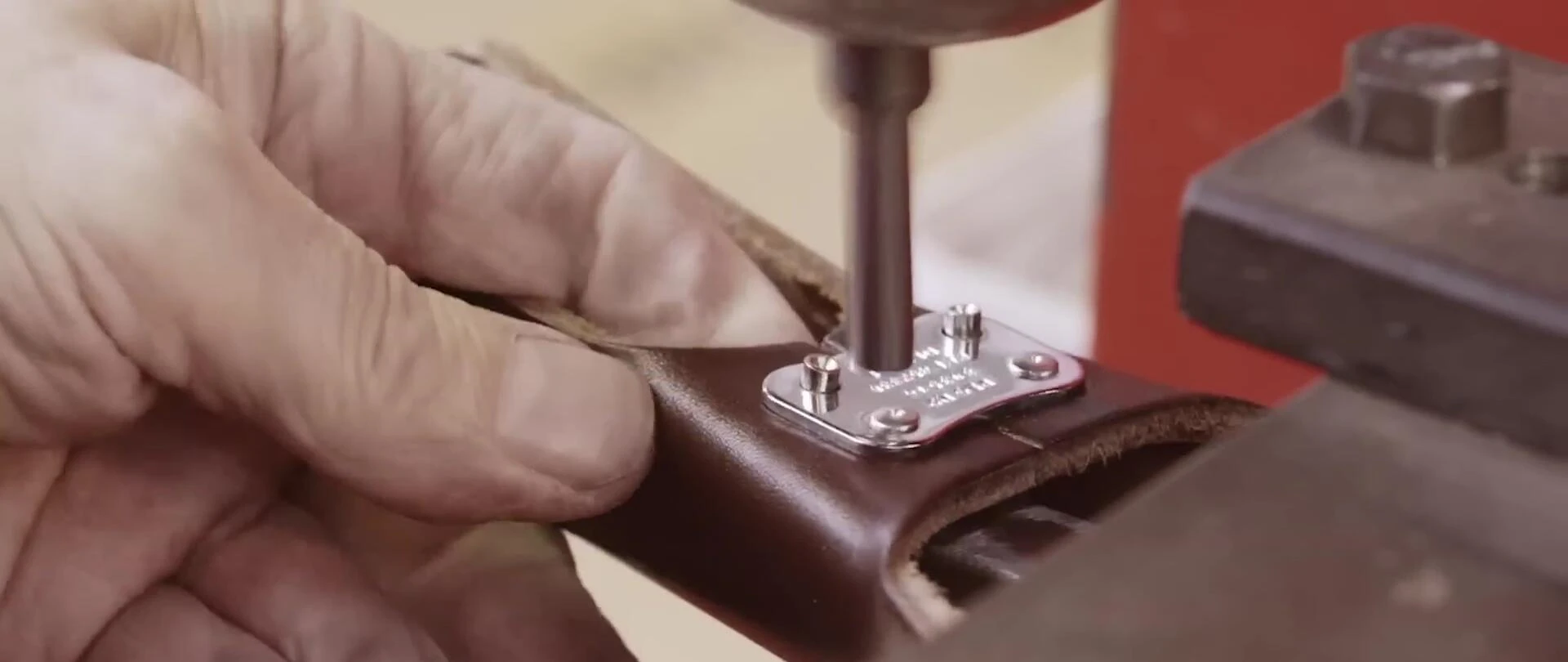 Close-up of the intricate details on a Unique line saddle, showcasing the hand-crafted quality.