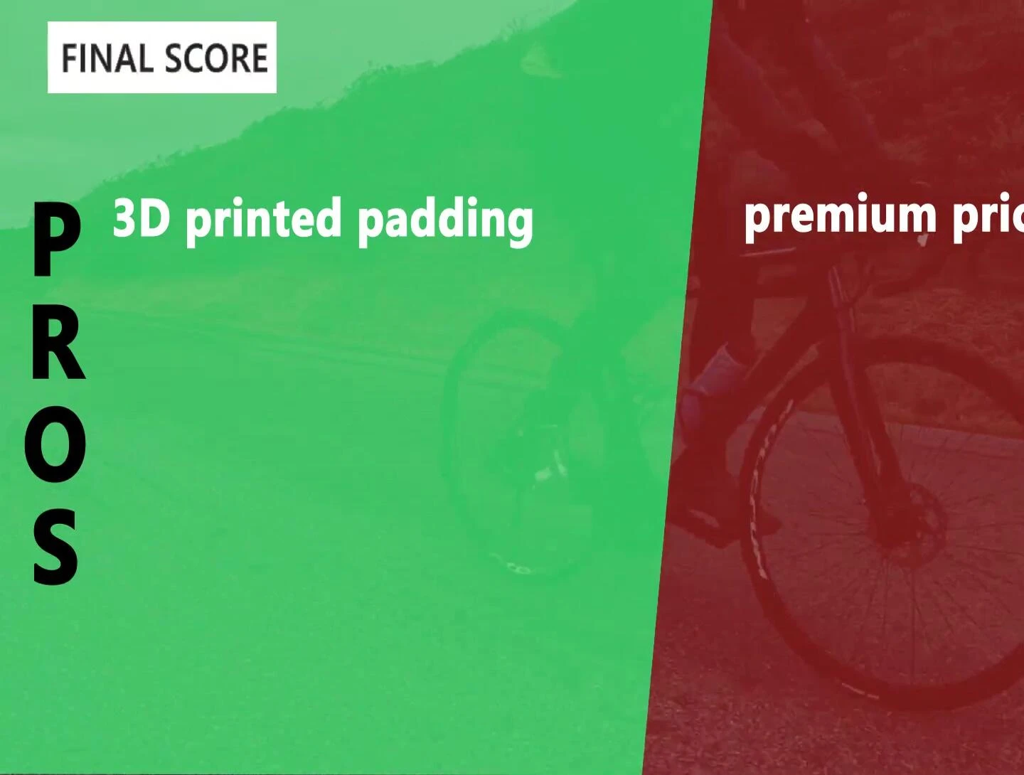 Text overlay summarizing pros and cons