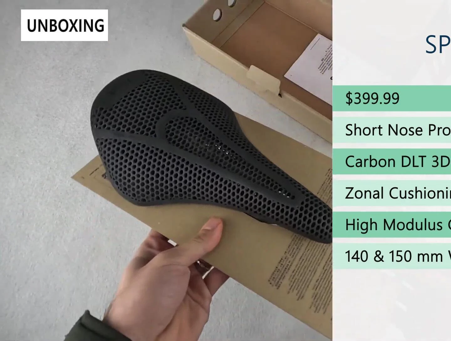 The saddle's short-nose profile