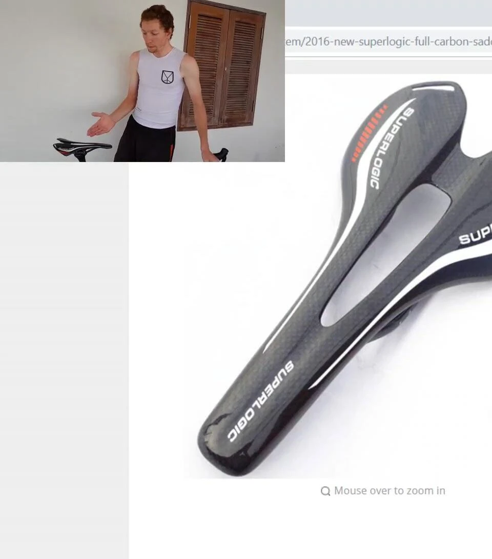 Rider on the bike with the Superlogic saddle