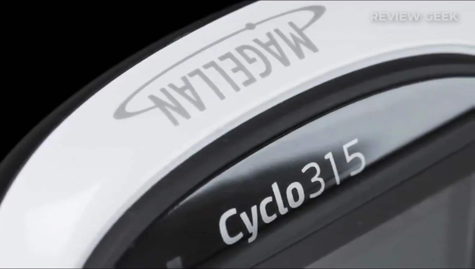 Map display on the Magellan Cyclo 505 showing route options