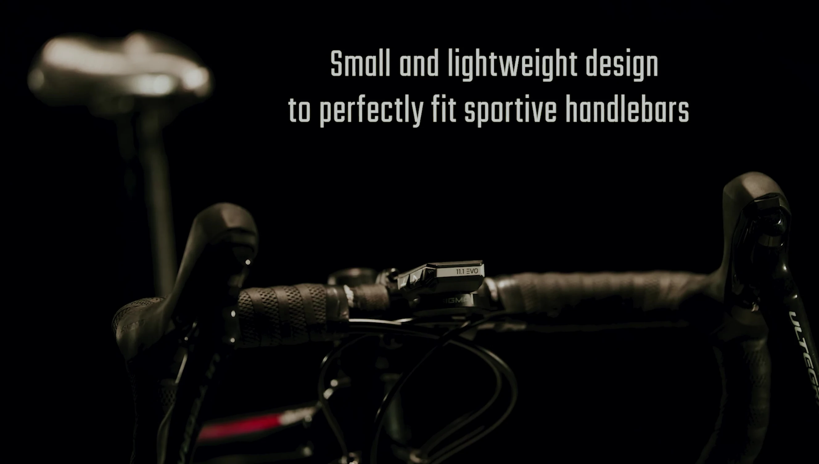 Close-up of the Sigma ROX 11.1 Evo's compact display.