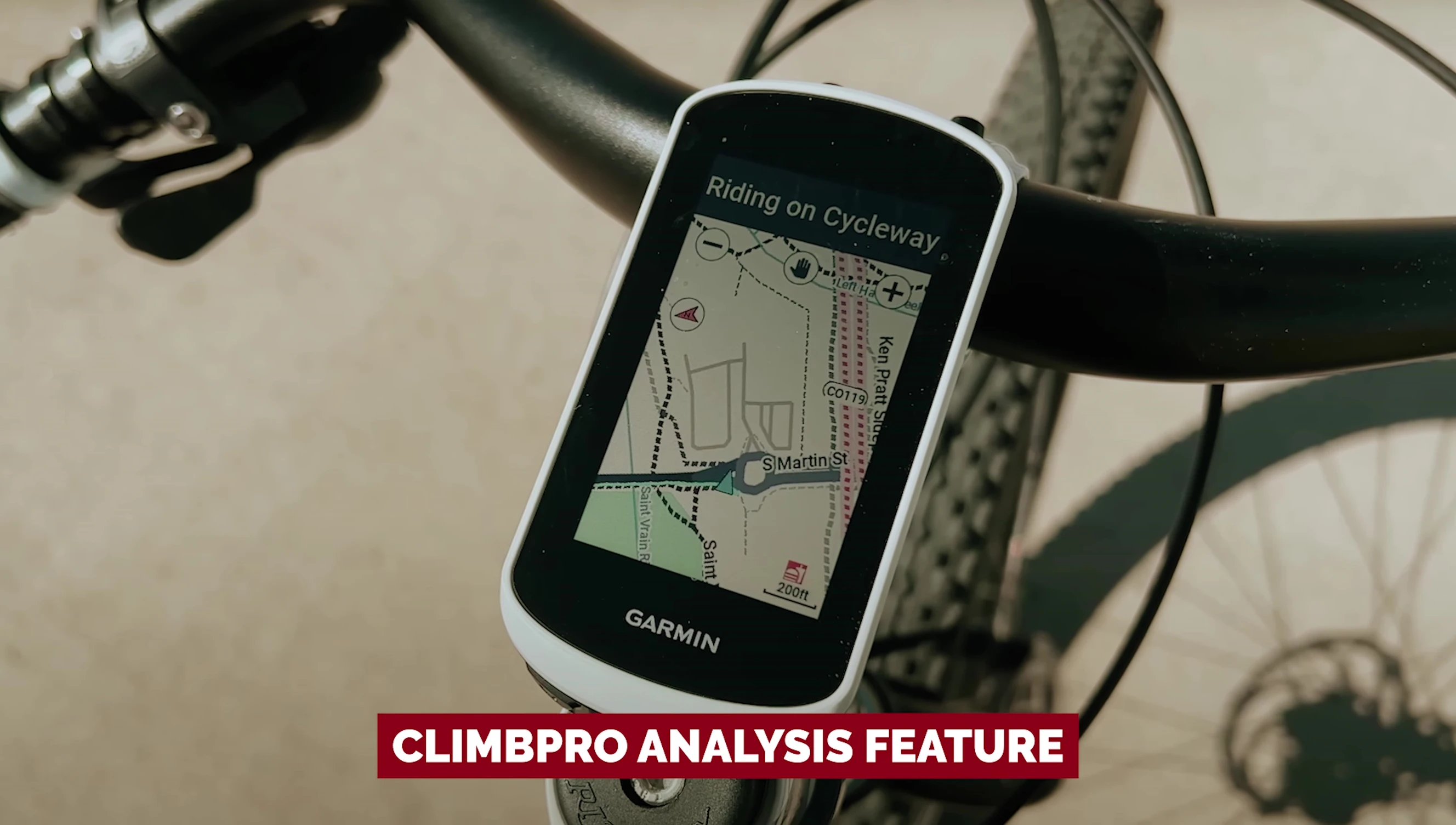 The Edge Explore 2 display highlighting ClimbPro analysis.