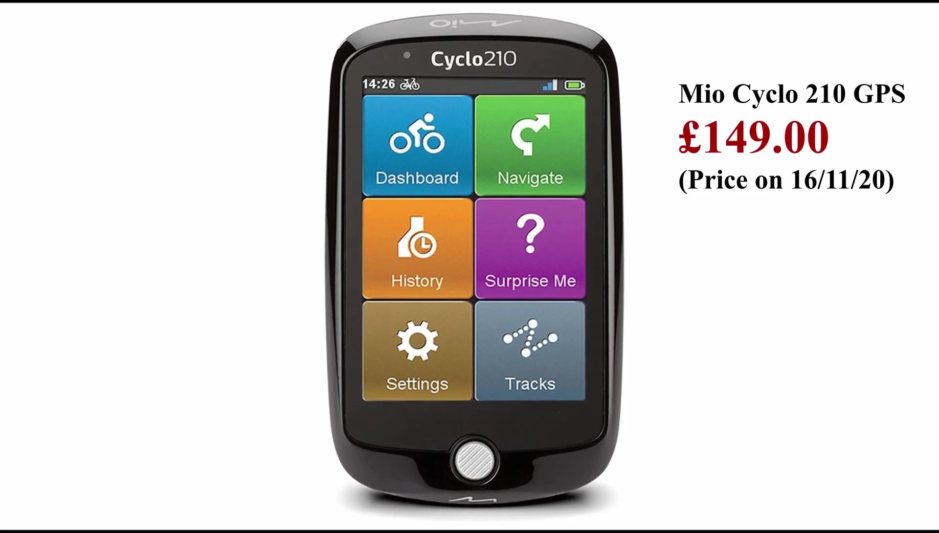 Myocyclo 210 GPS bike computer