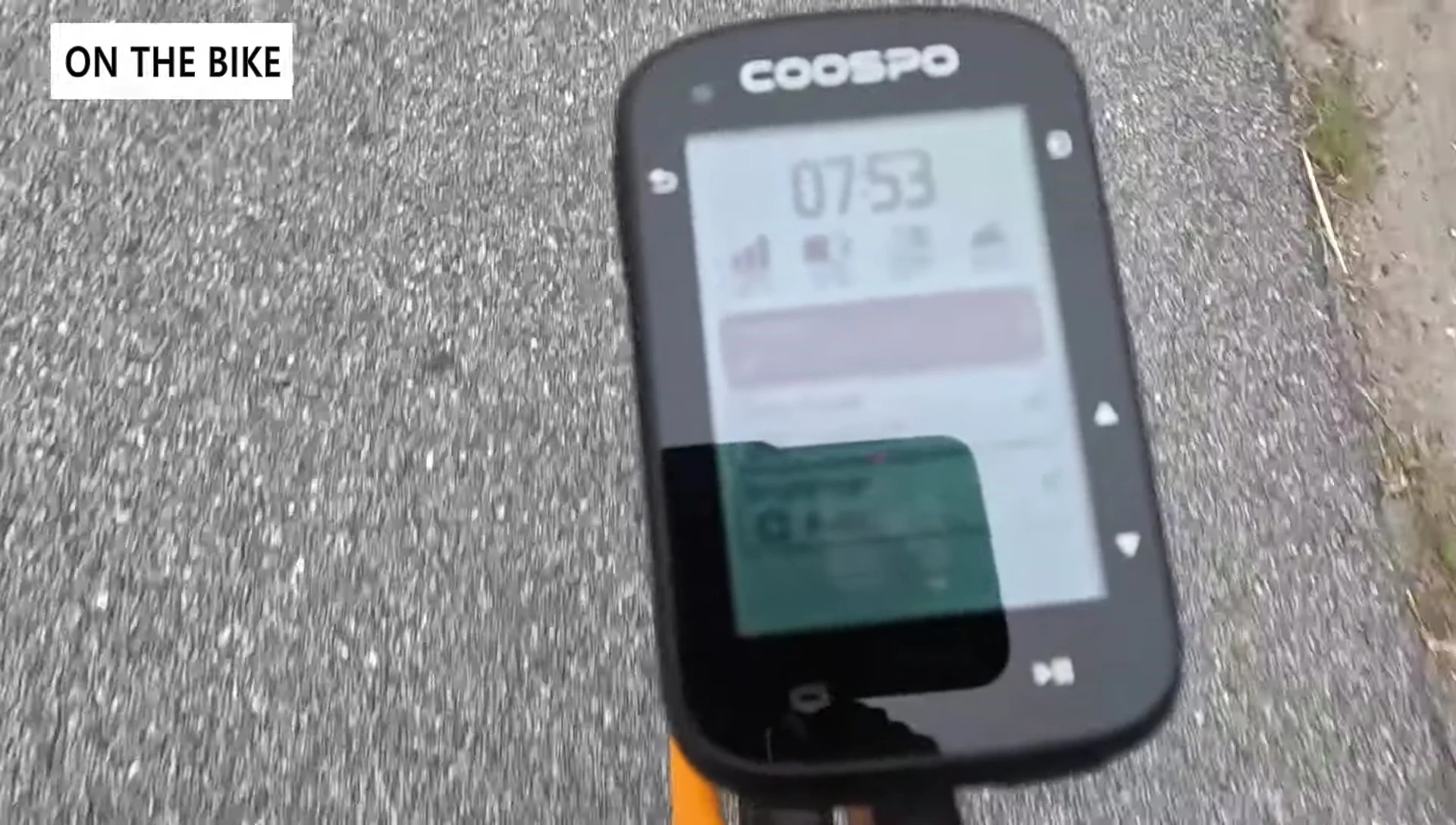 COOSPO CS500 screen during a ride
