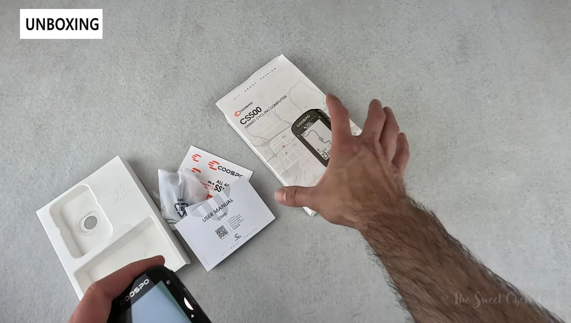 COOSPO CS500 device and accessories