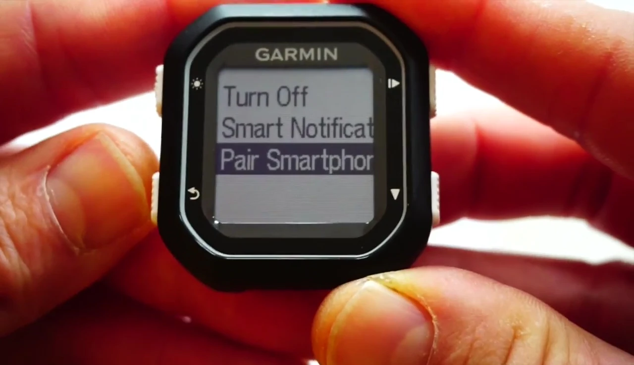 Screen showing smartphone pairing process