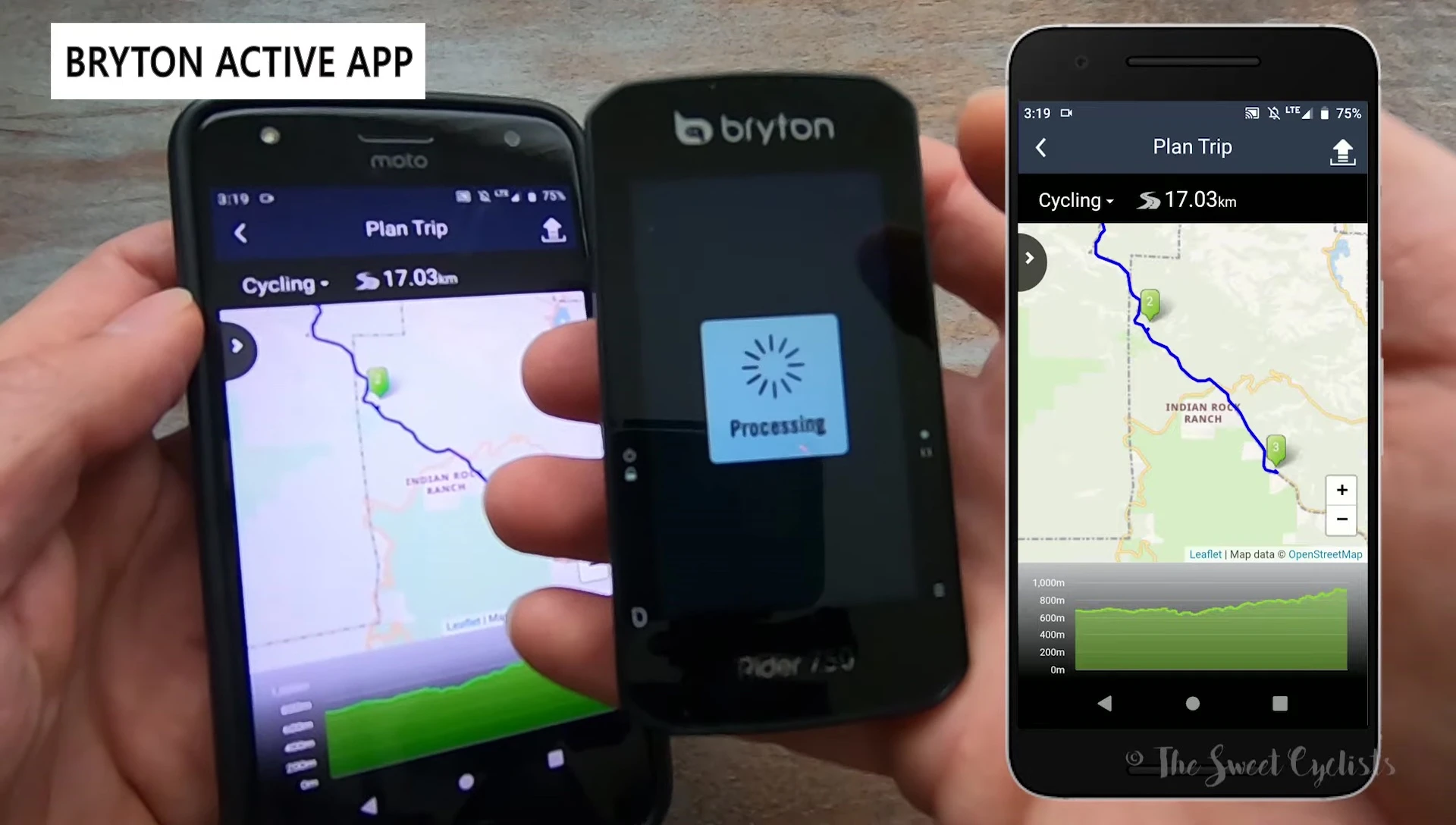 Map view example on the app