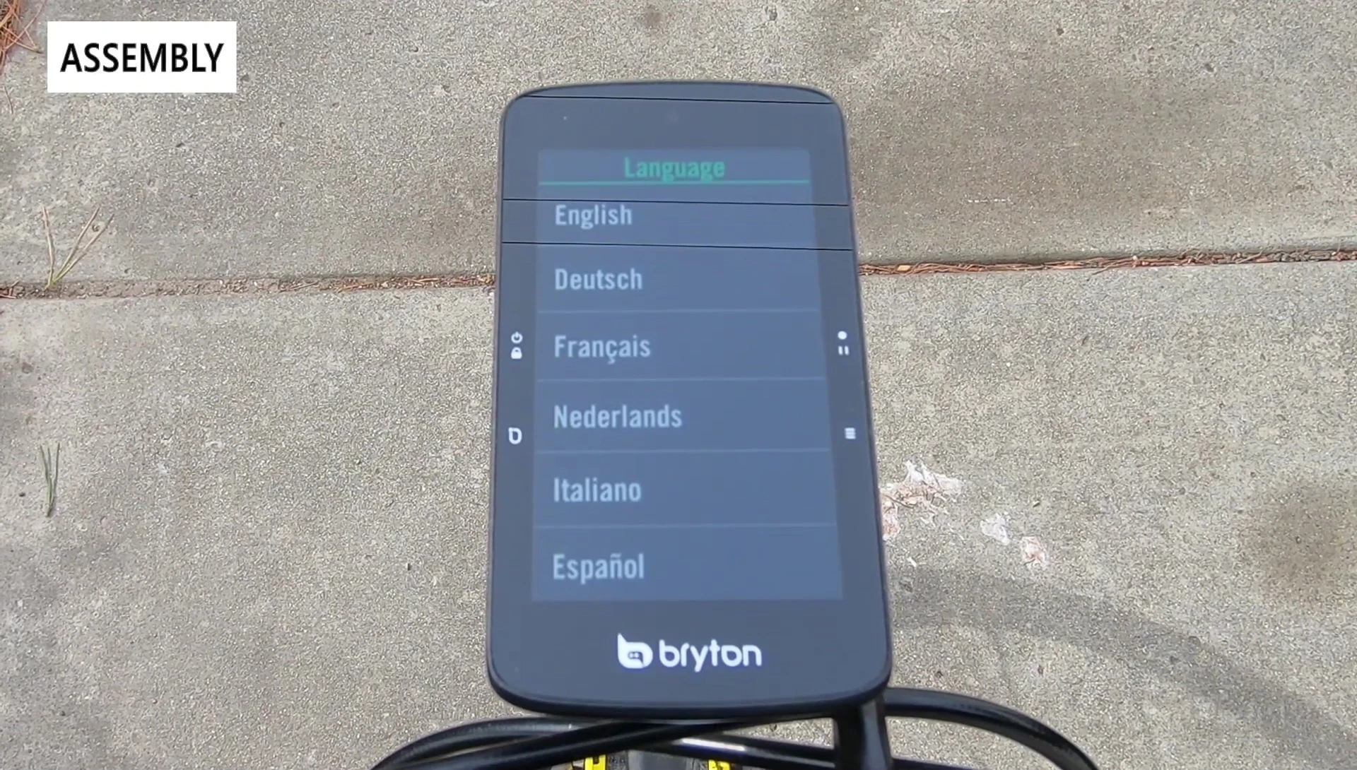 Setting up language and units