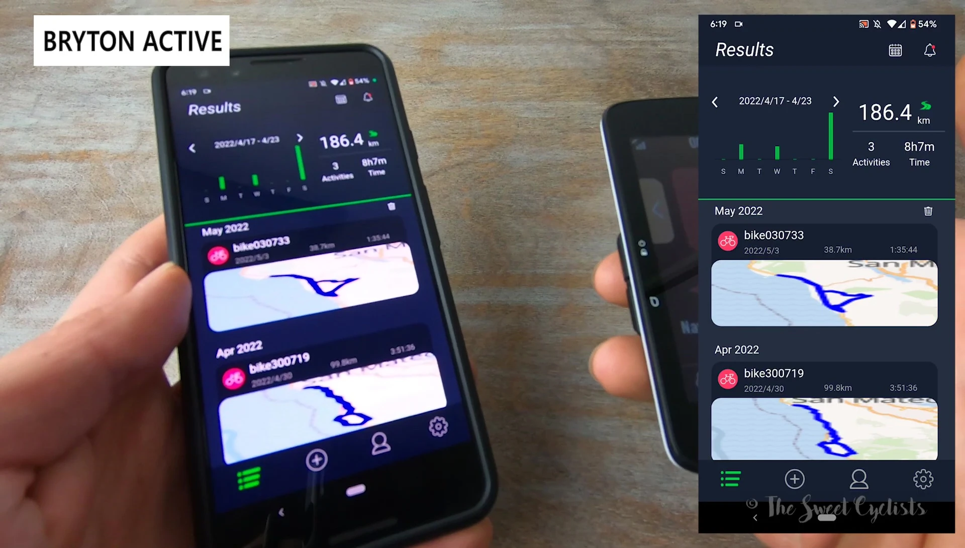 Bryton Active app interface