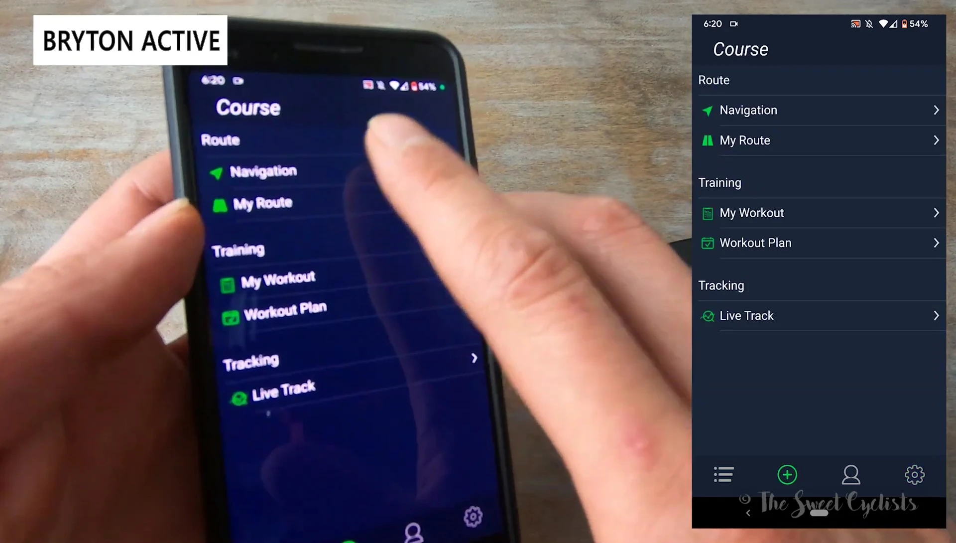Route creation within the Bryton Active app
