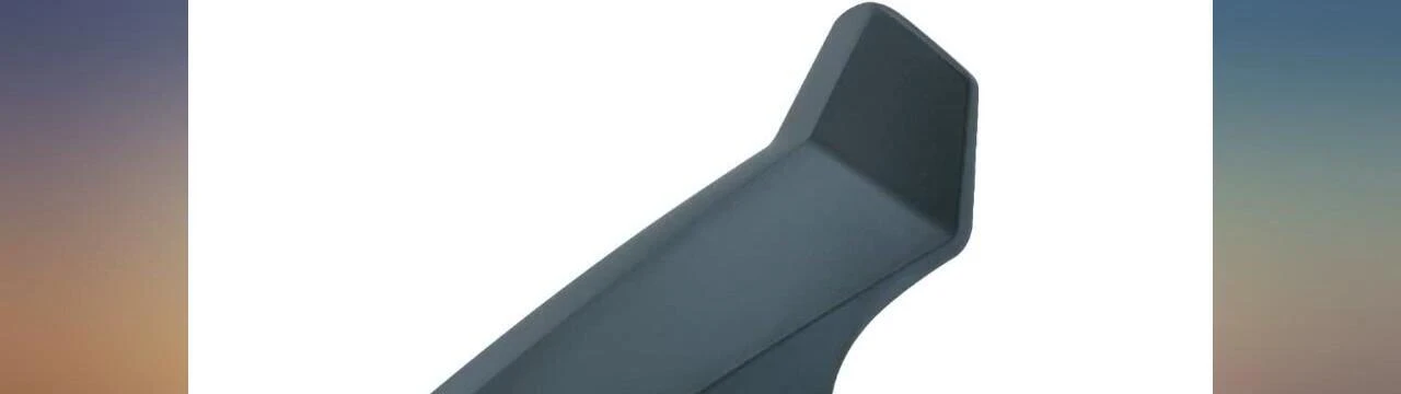 A shot showcasing the sleek design of the fender on the bike.