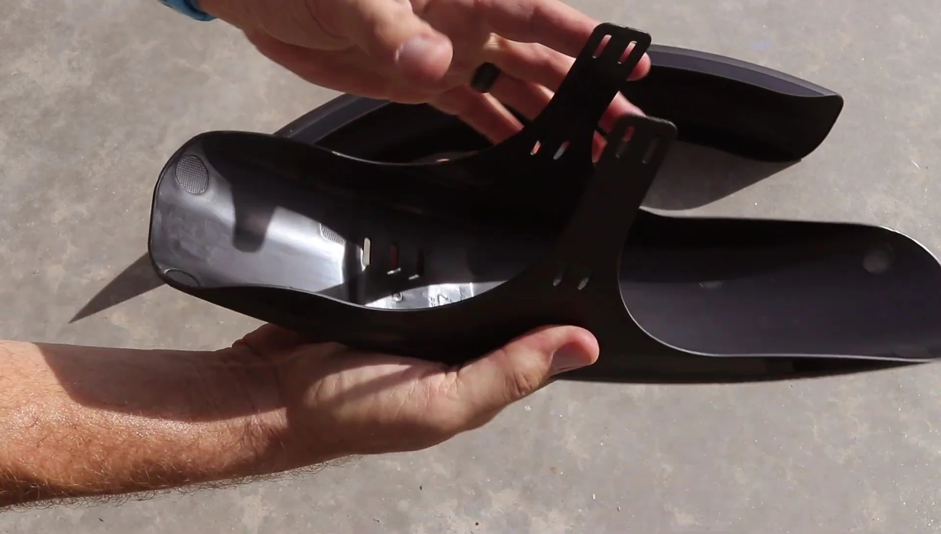 Mudguards installed on a bike with wider tires.