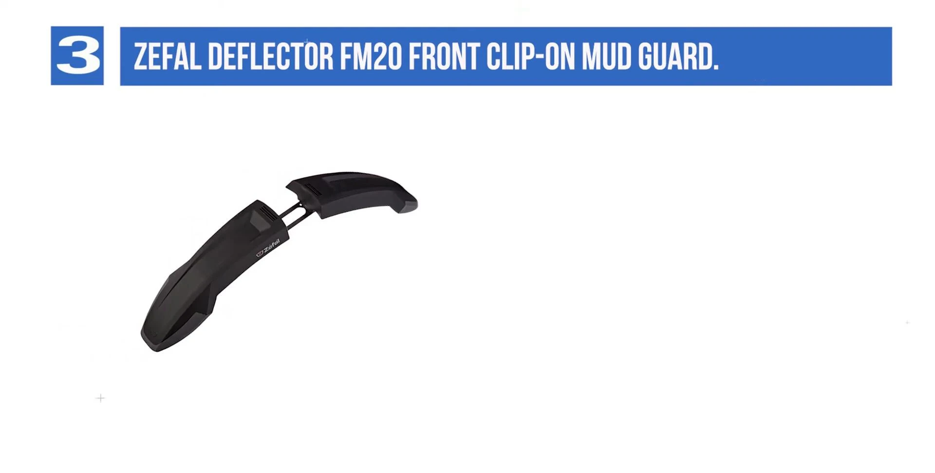 Image demonstrating the easy mounting of the Zefal Deflector.