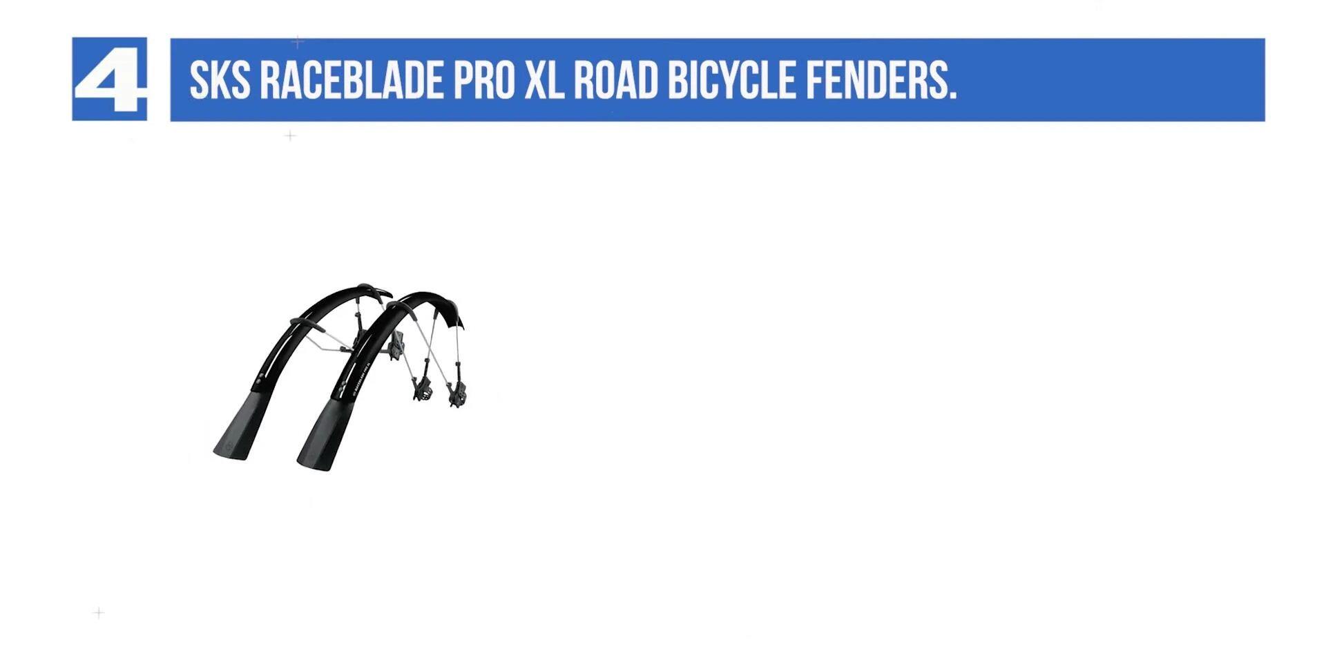 Close-up illustrating the installation method of the SKS Race Blade Pro XL.