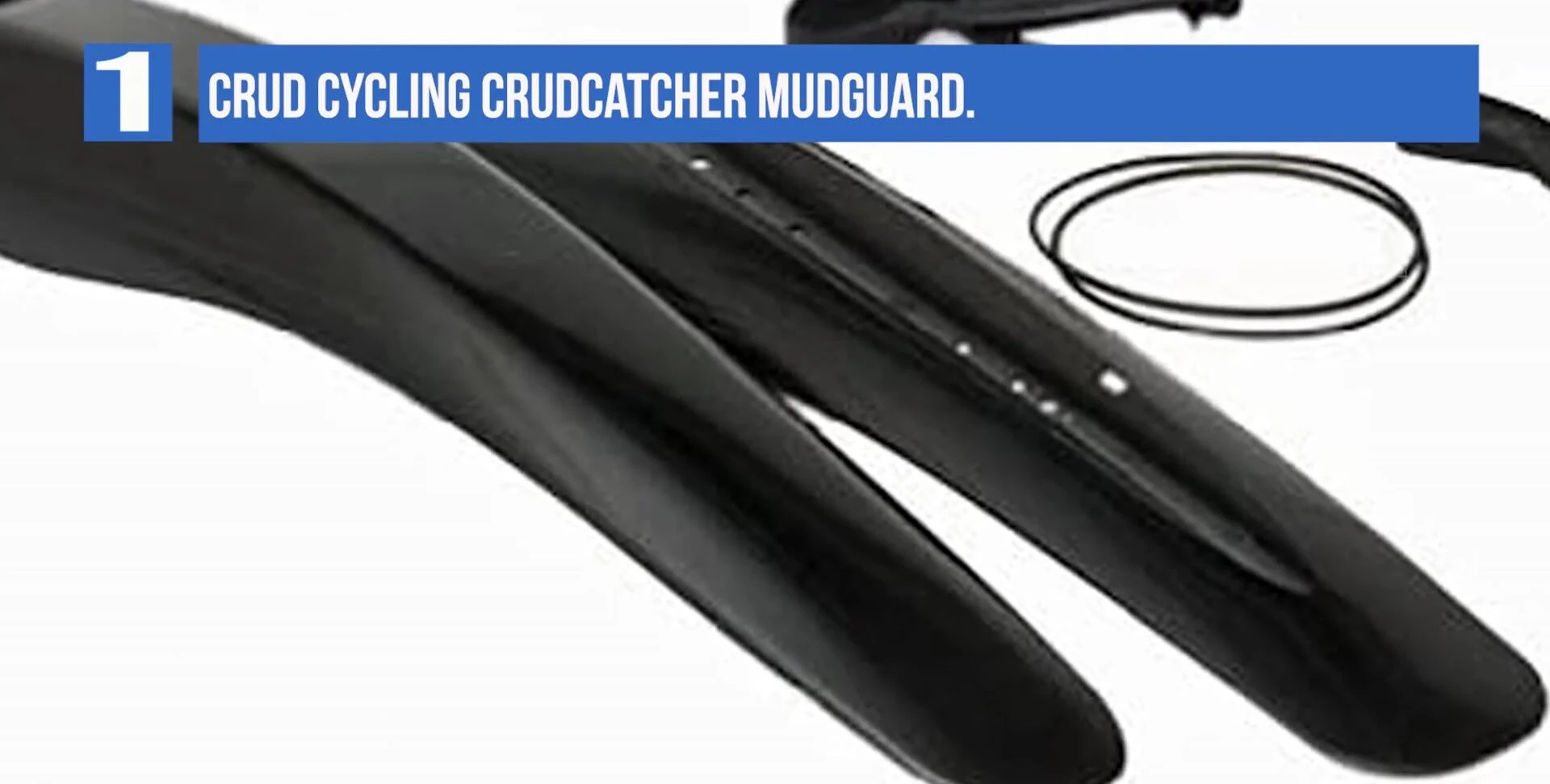 Image showing the Crud Catcher's mounting options, highlighting rubber rings and frame eyelets.