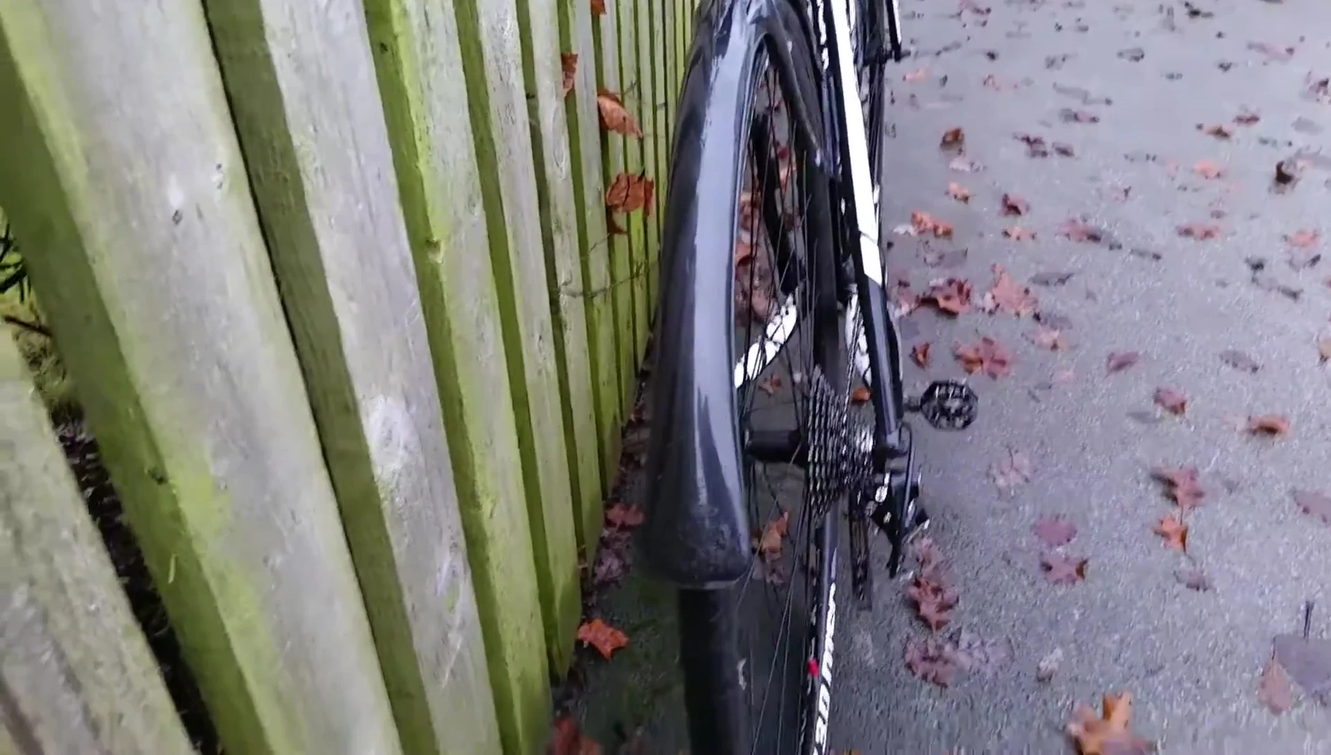 Mudguards after a long ride, showing little to no movement