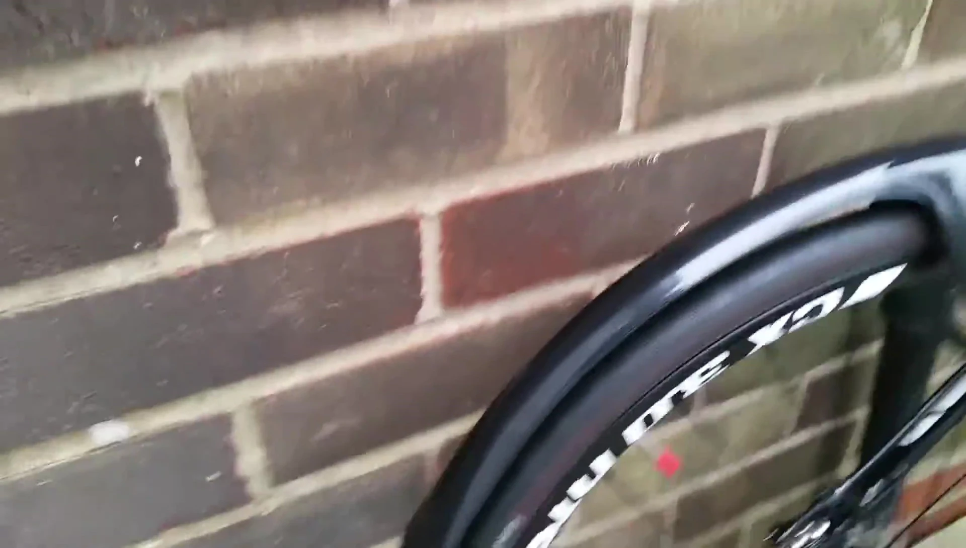 Close up shot showing the mudguard's length