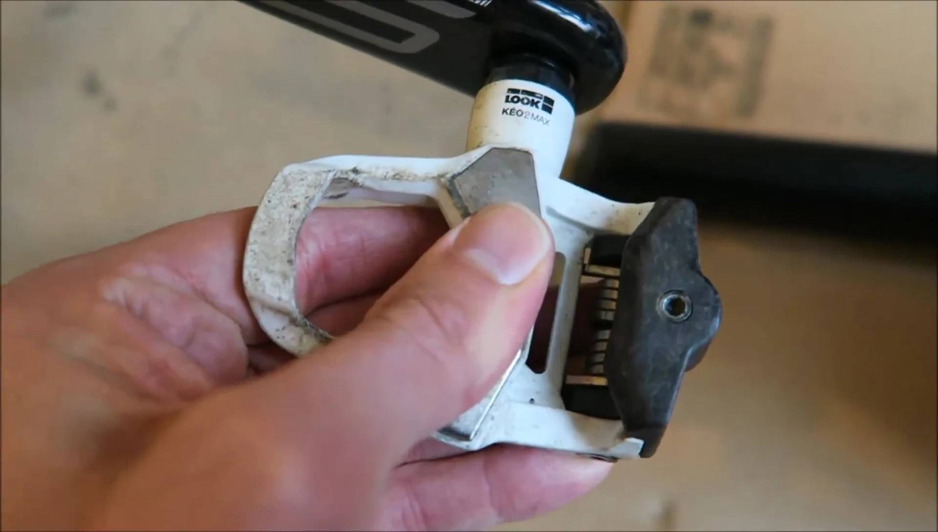 Close-up shot highlighting the play in the pedals.