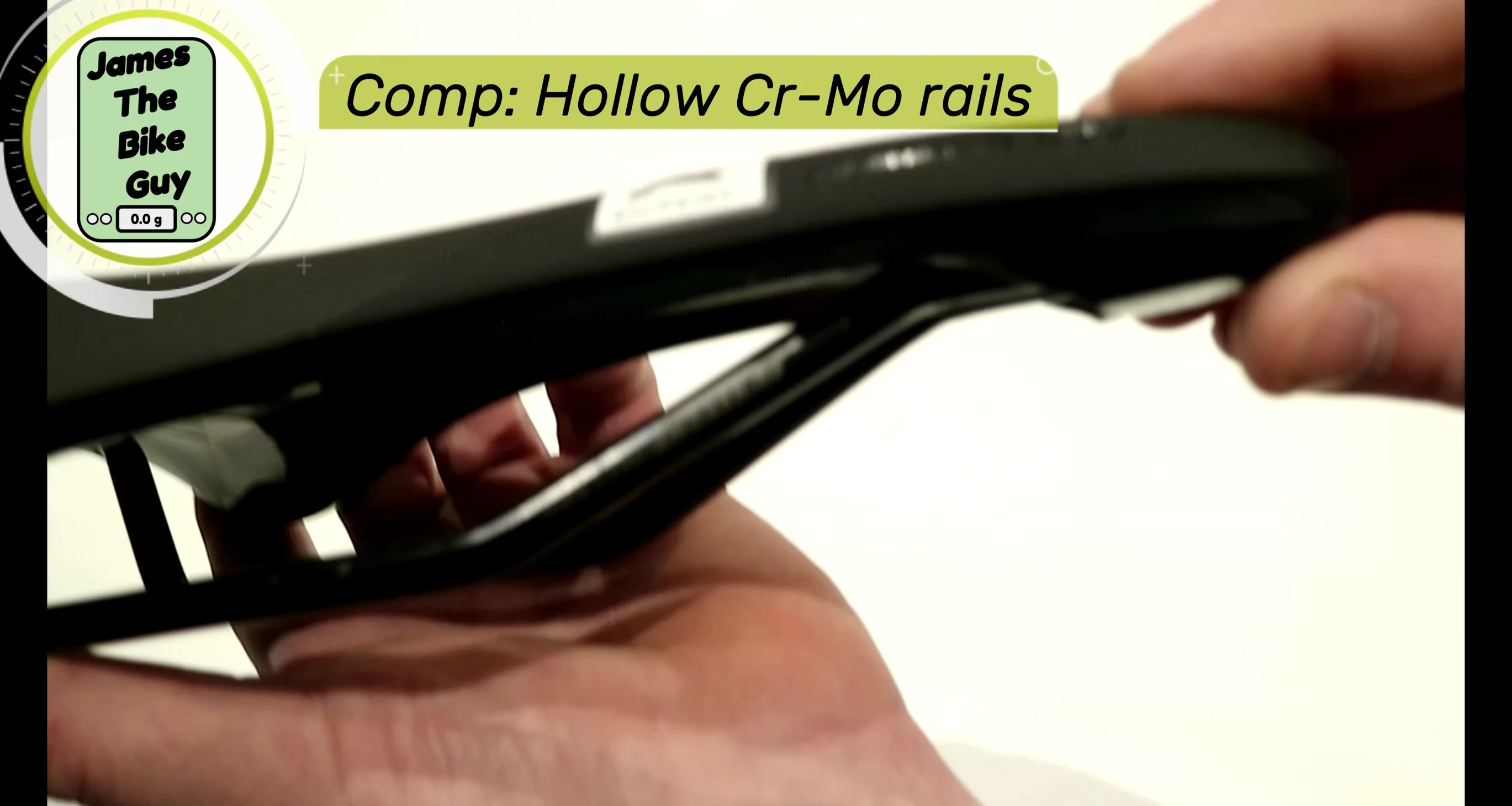 View of the saddle's chromoly rails