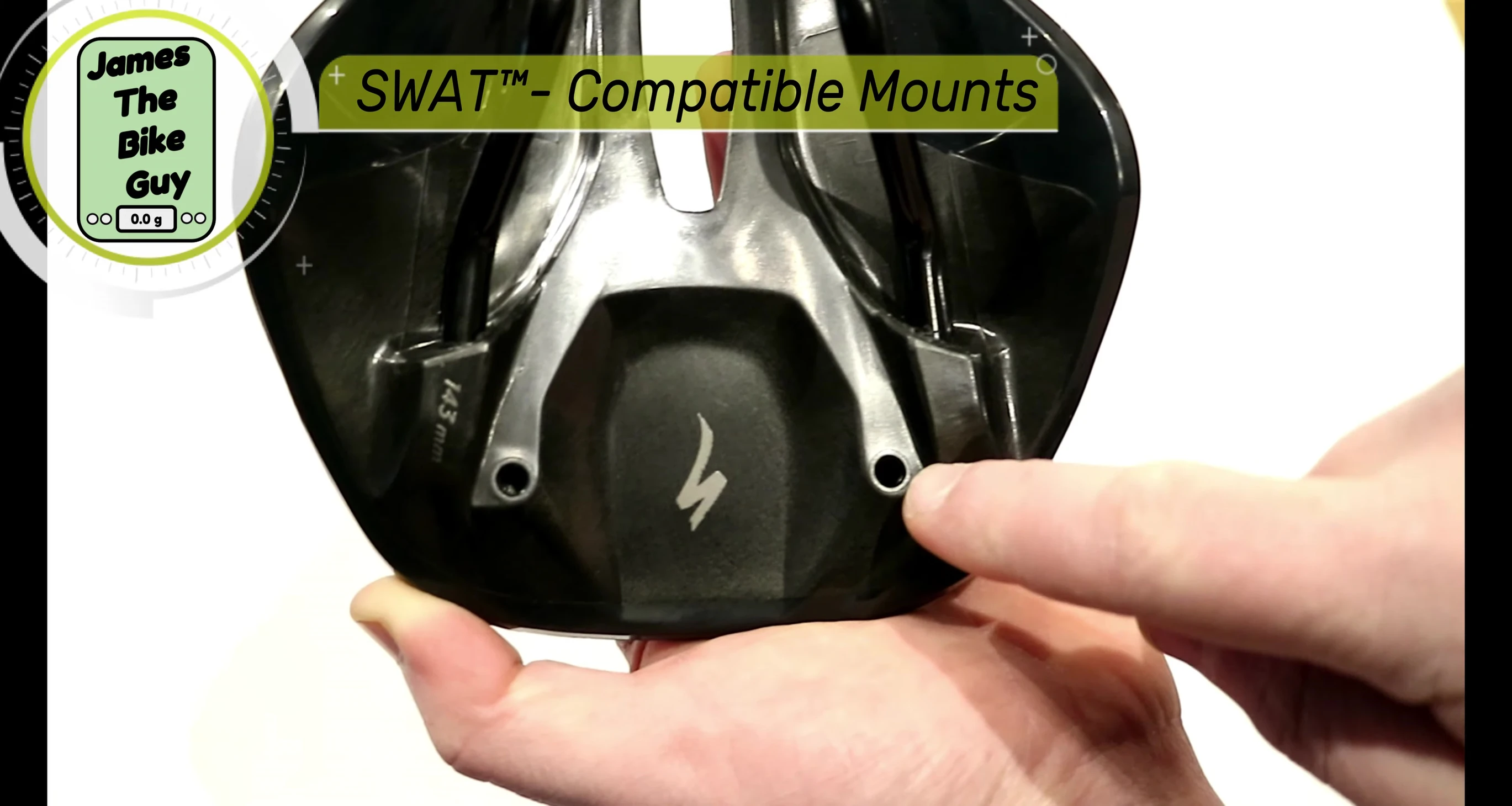 Underside of the saddle showcasing the SWAT mount