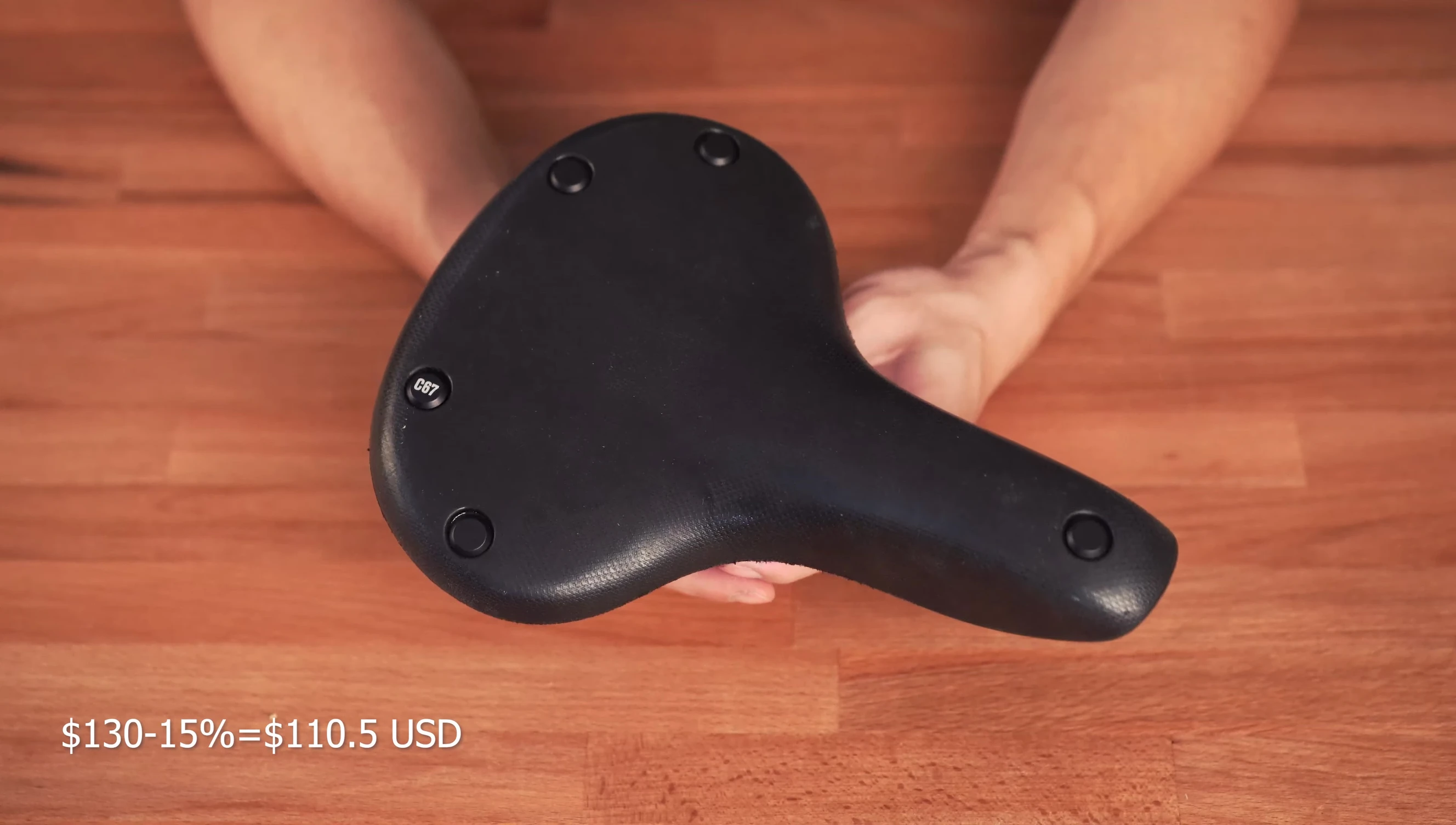 Final shot, a close-up of the saddle.