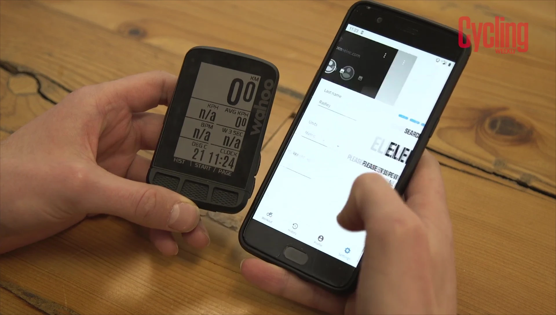 Wahoo App data screen customization