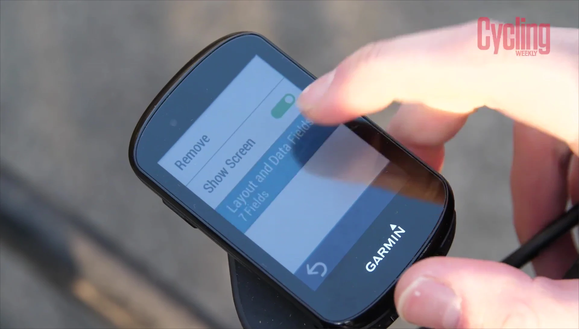 Garmin Edge 830 screen customization