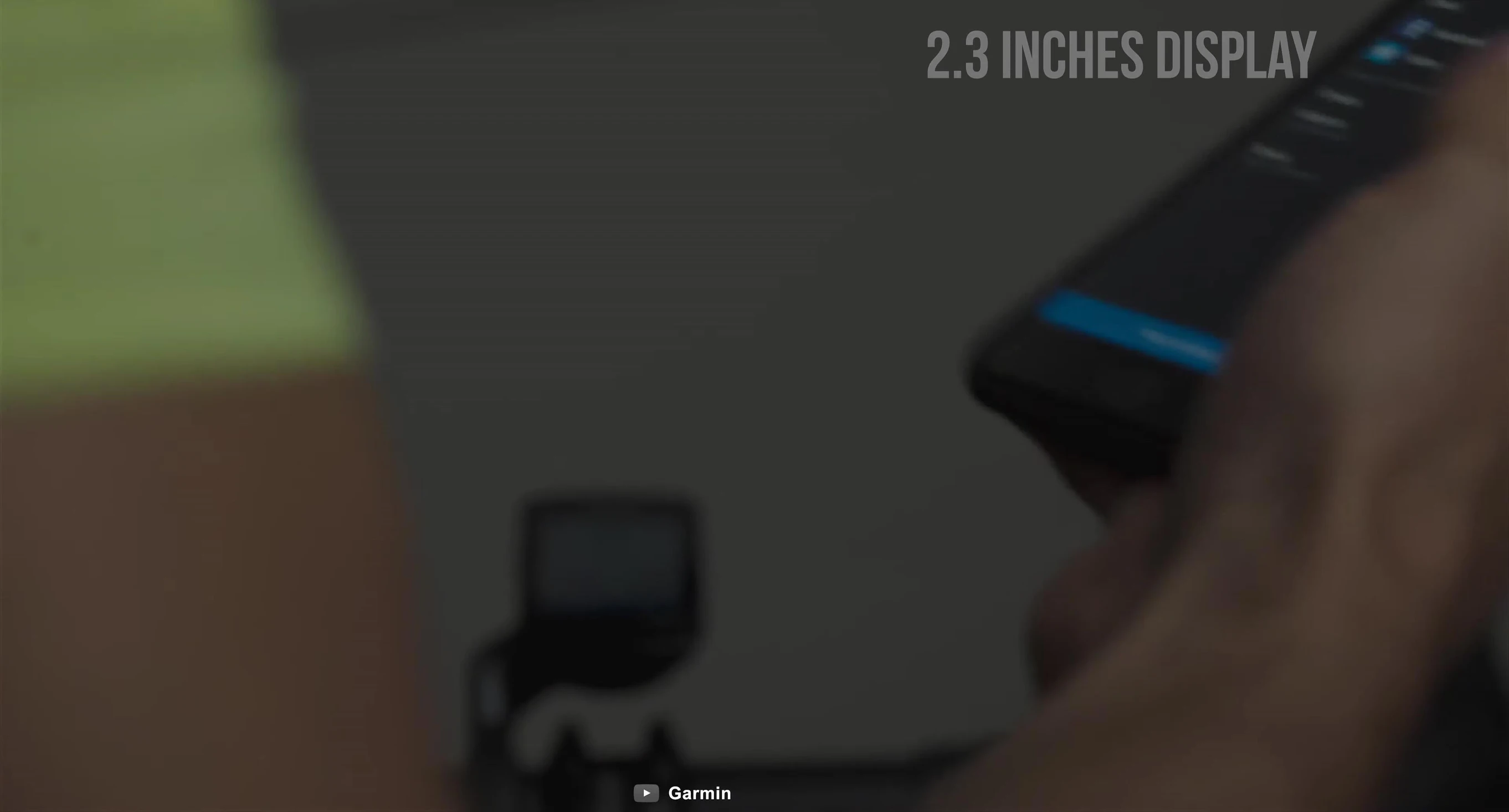 Close-up view of the Edge 820's touchscreen