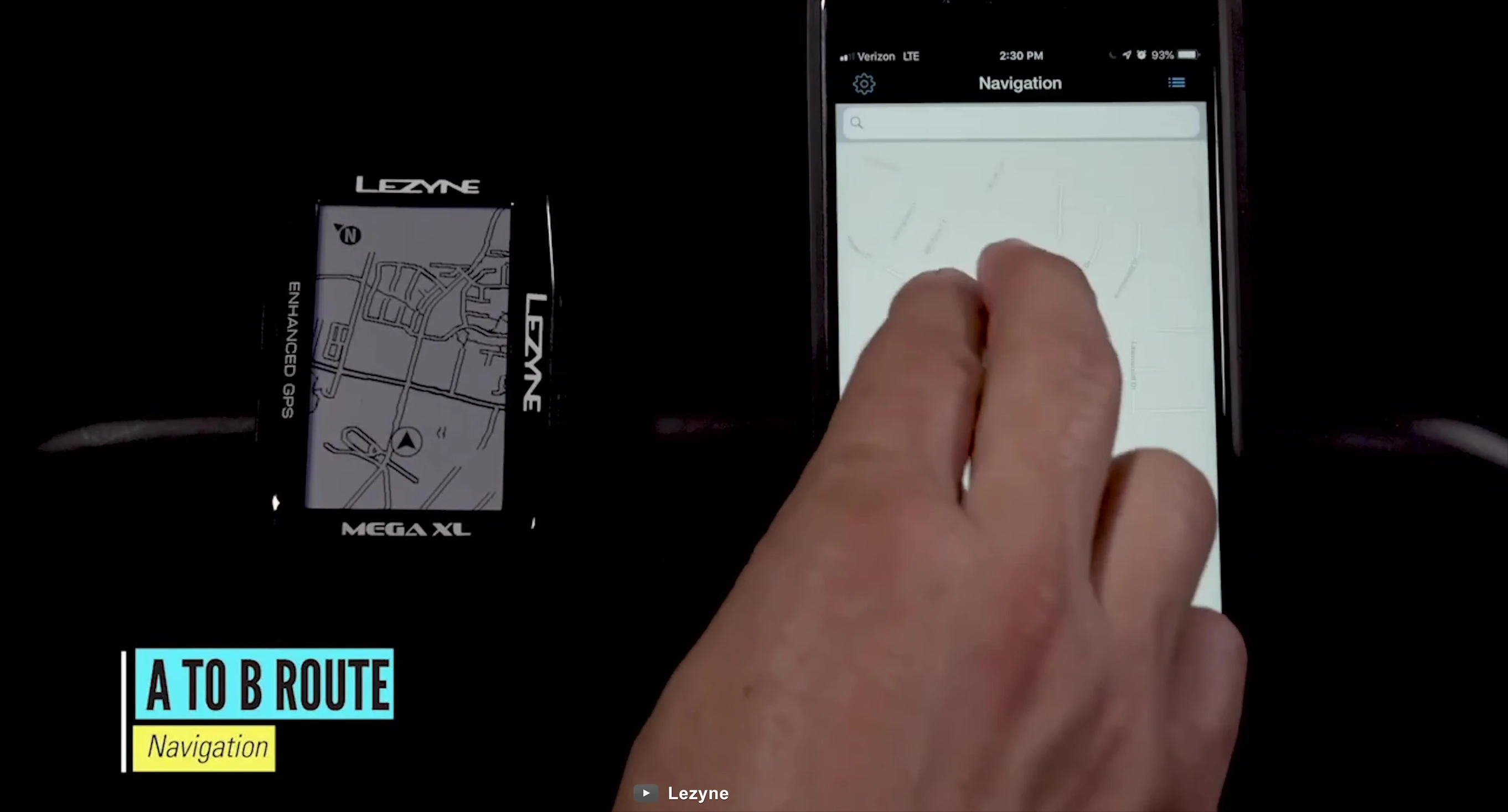 Mega XL's interface highlighting its large screen