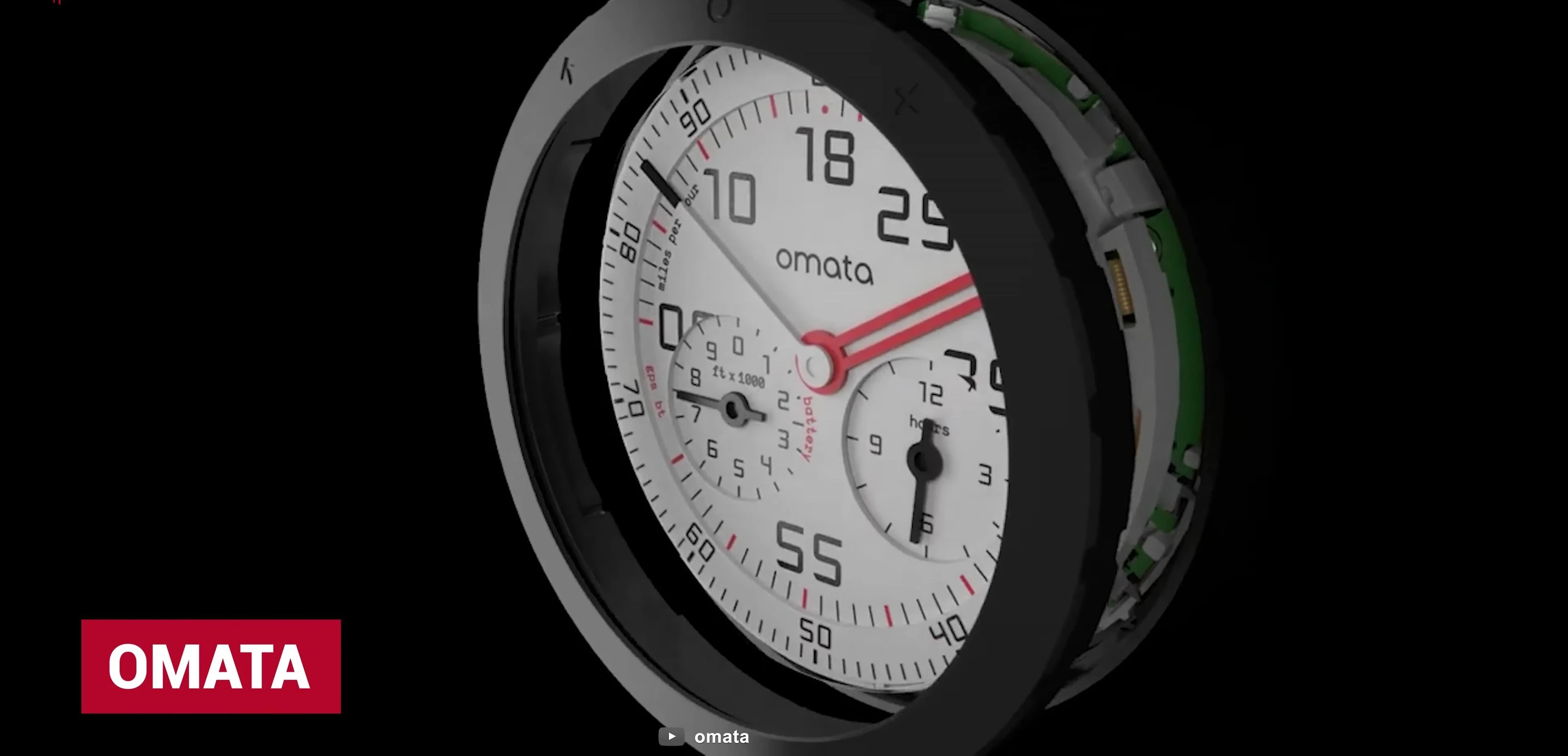 Omada cycling computer highlighting its minimalist design