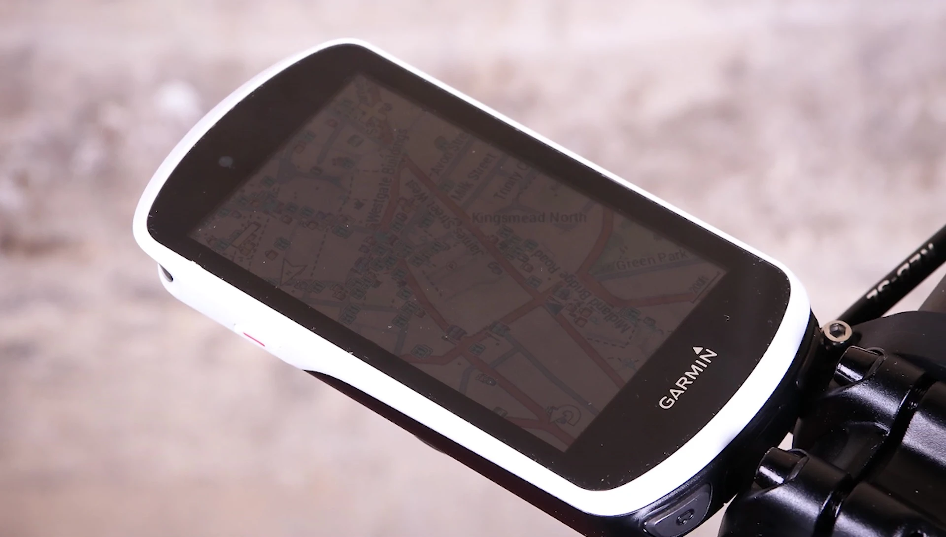 Edge 1030 navigation map screen