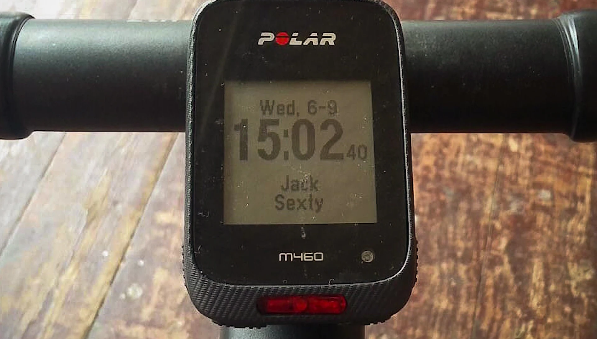 M460 displaying Strava Live Segment data
