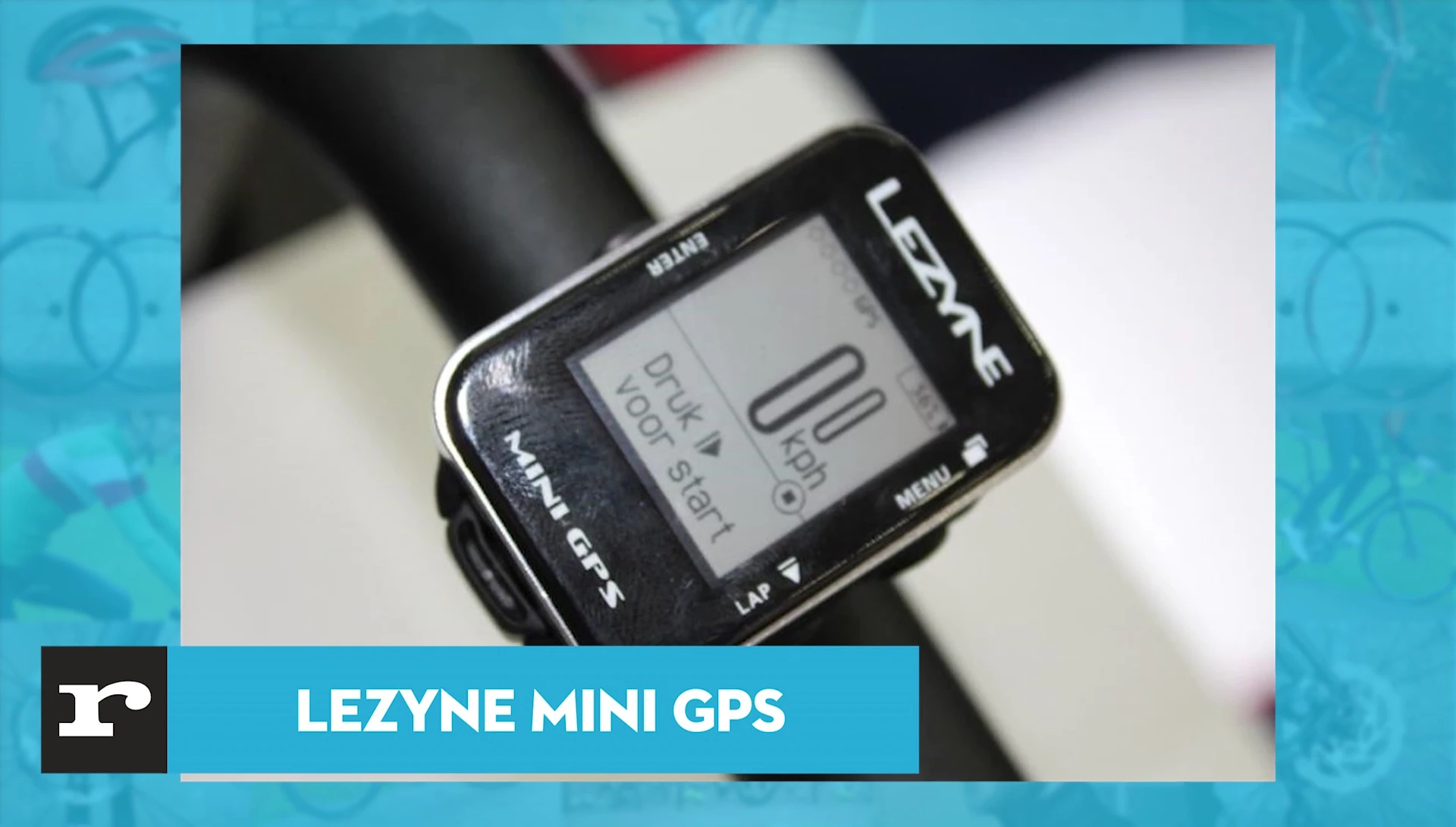 Lezyne Mini GPS on a bike handlebar