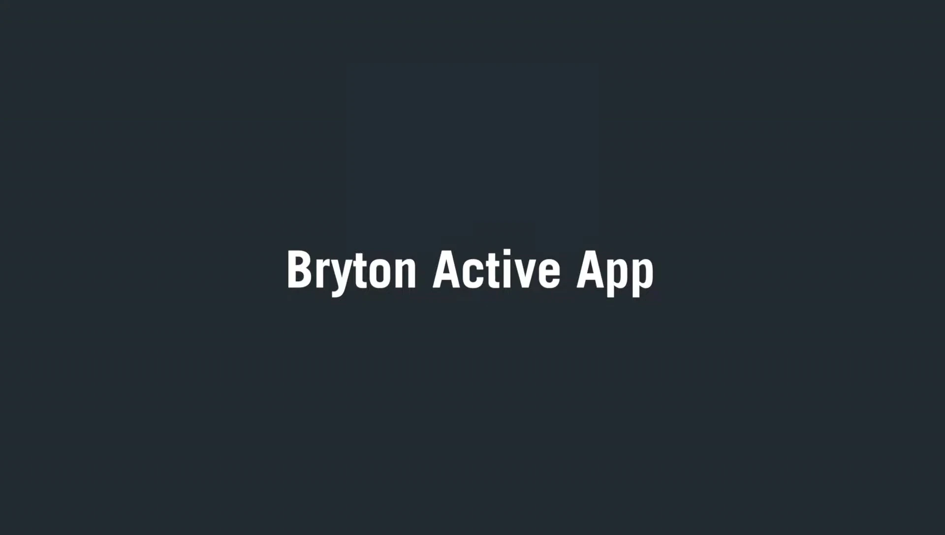 Brighton Active app main screen.