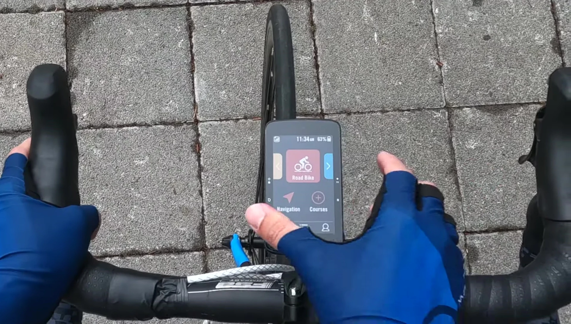 Rider S800 recording a ride, showing the meter page.