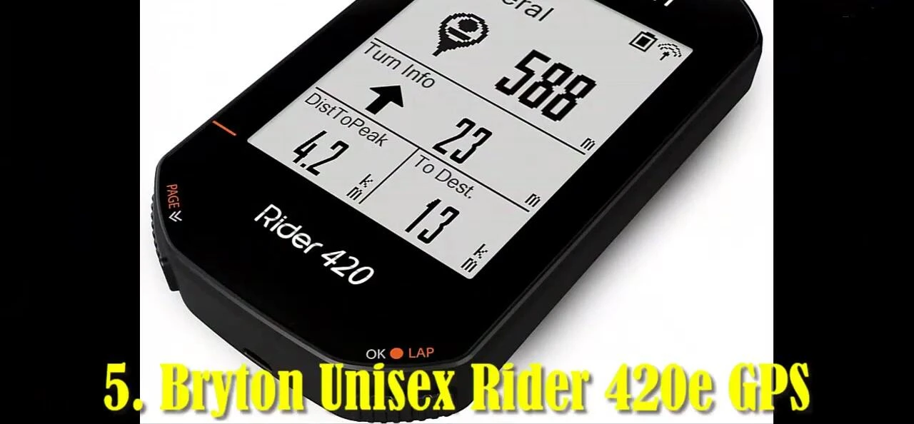 Bryton Rider 420E shown