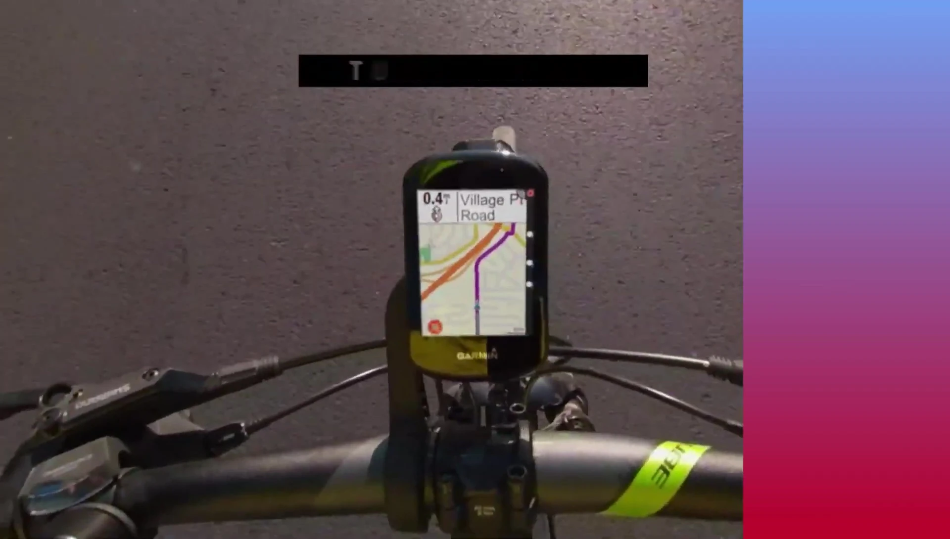 Bryton Rider S500 bike computer interface