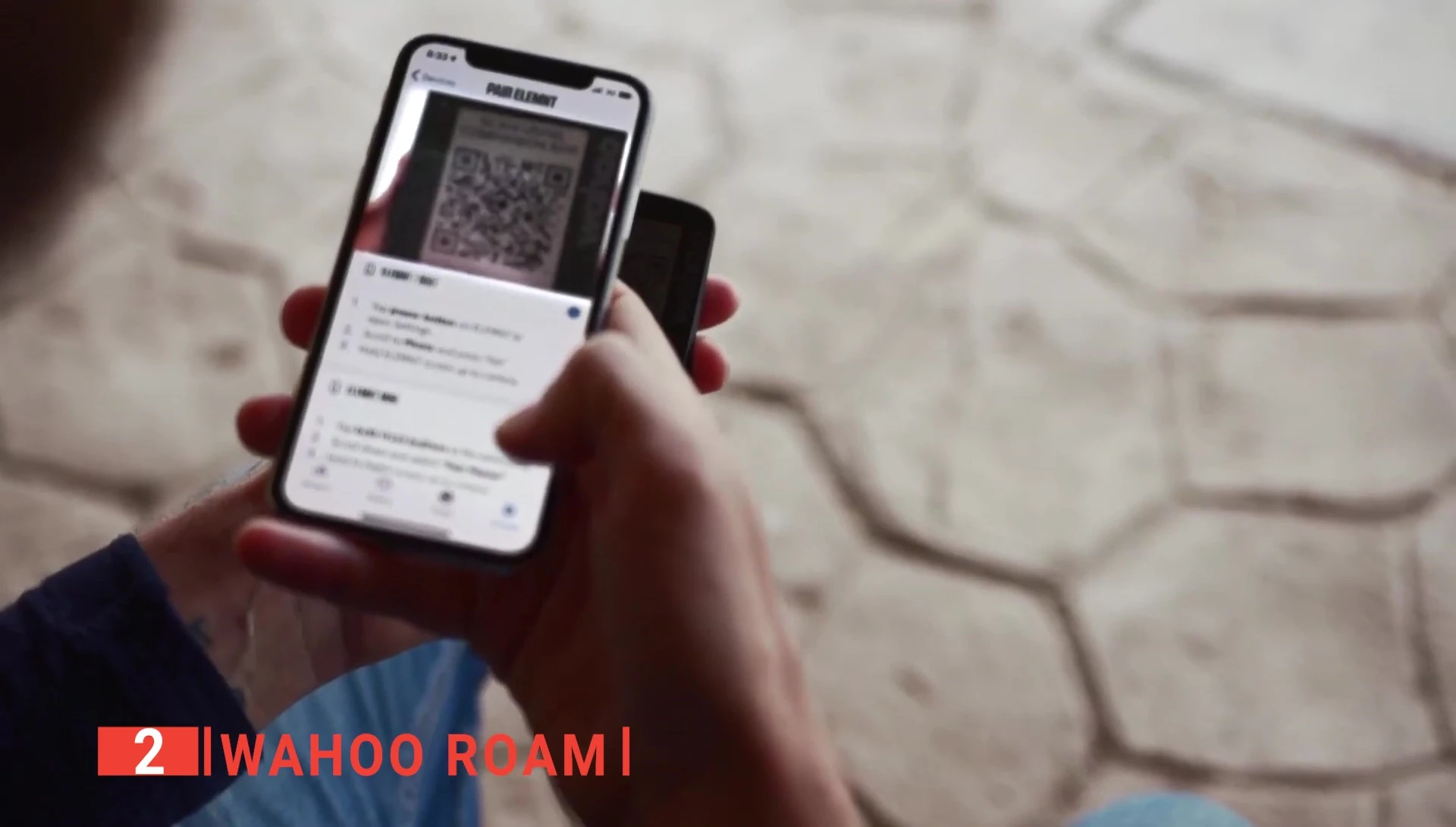 Wahoo Roam receiving a text message notification
