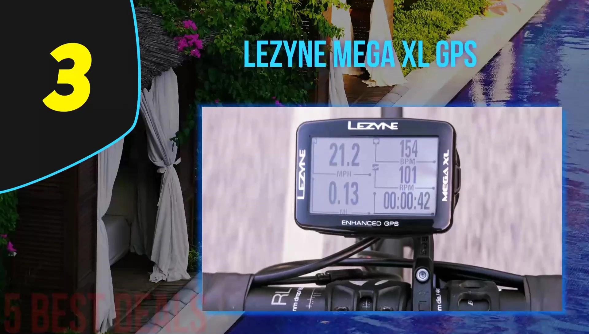 Magene GPS Bike Computer displayed