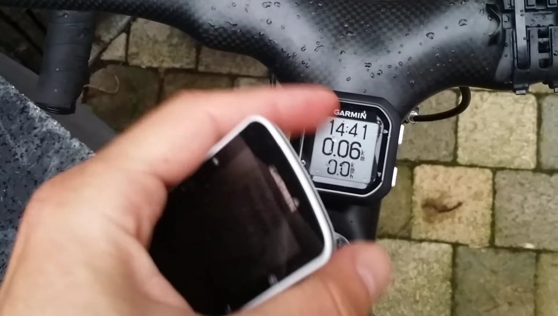 The speaker emphasizing that the Edge 25 offers enough functionality for a majority of cyclists.