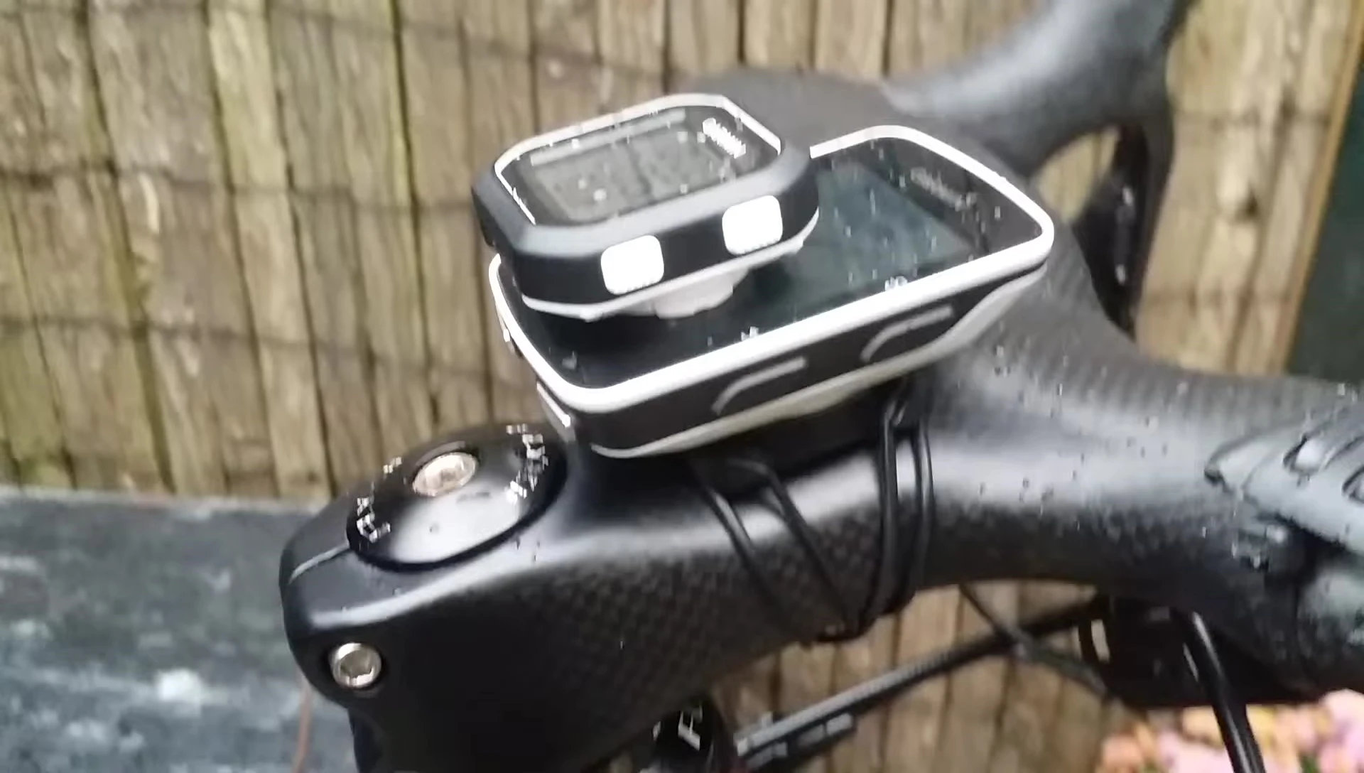 Close-up shot emphasizing the height difference between the two devices.