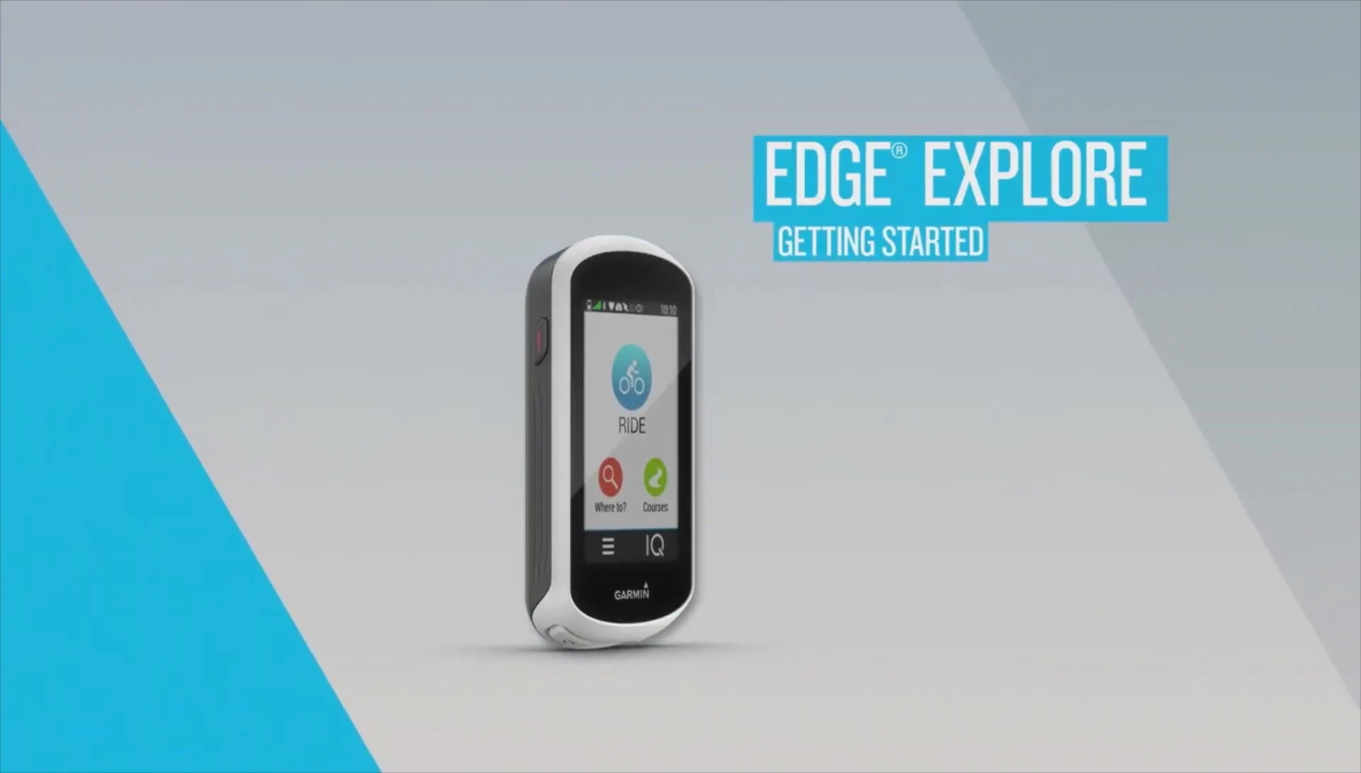 Garmin logo and cycling GPS device
