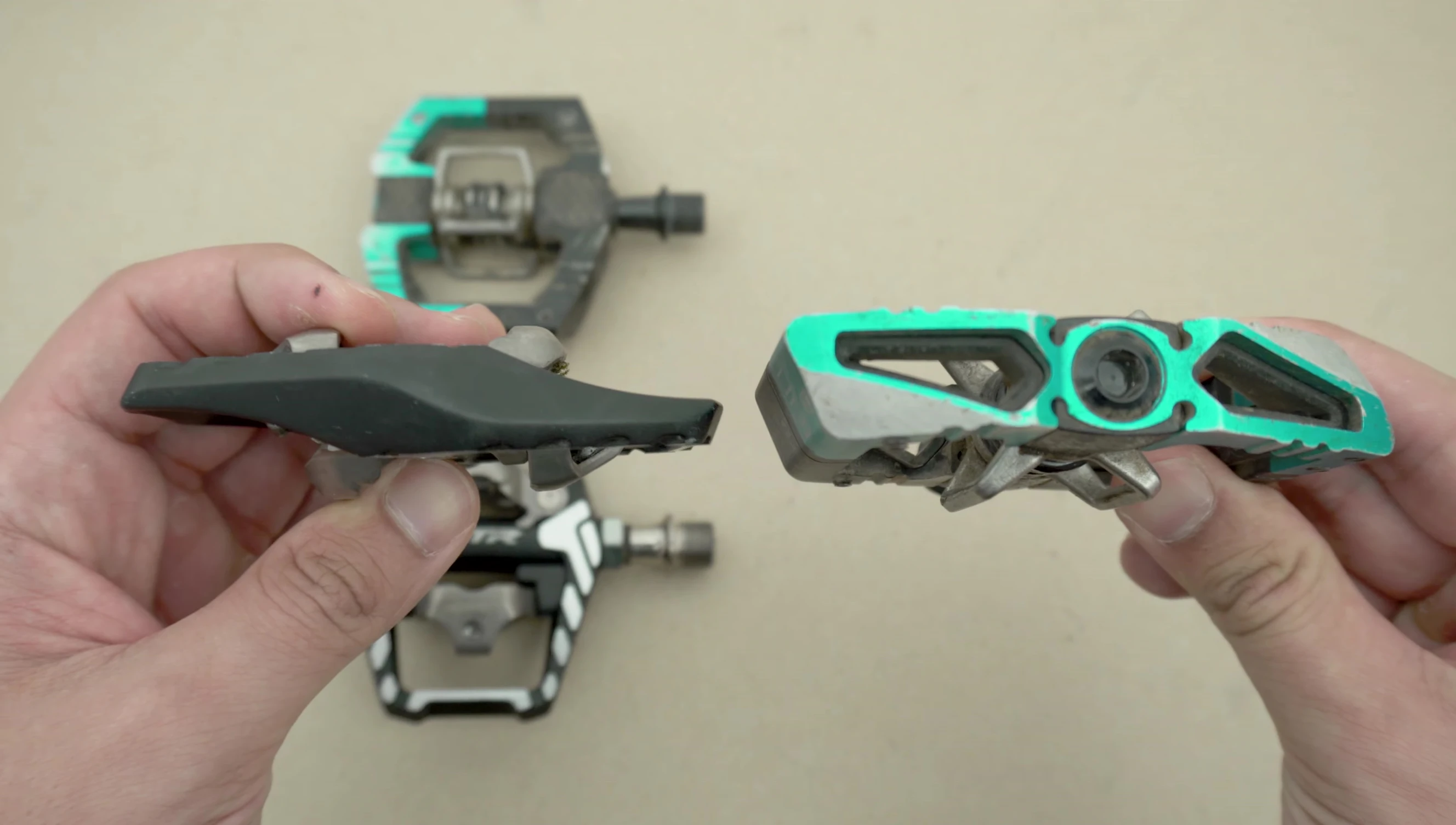 Various Crankbrothers pedals owned by reviewer